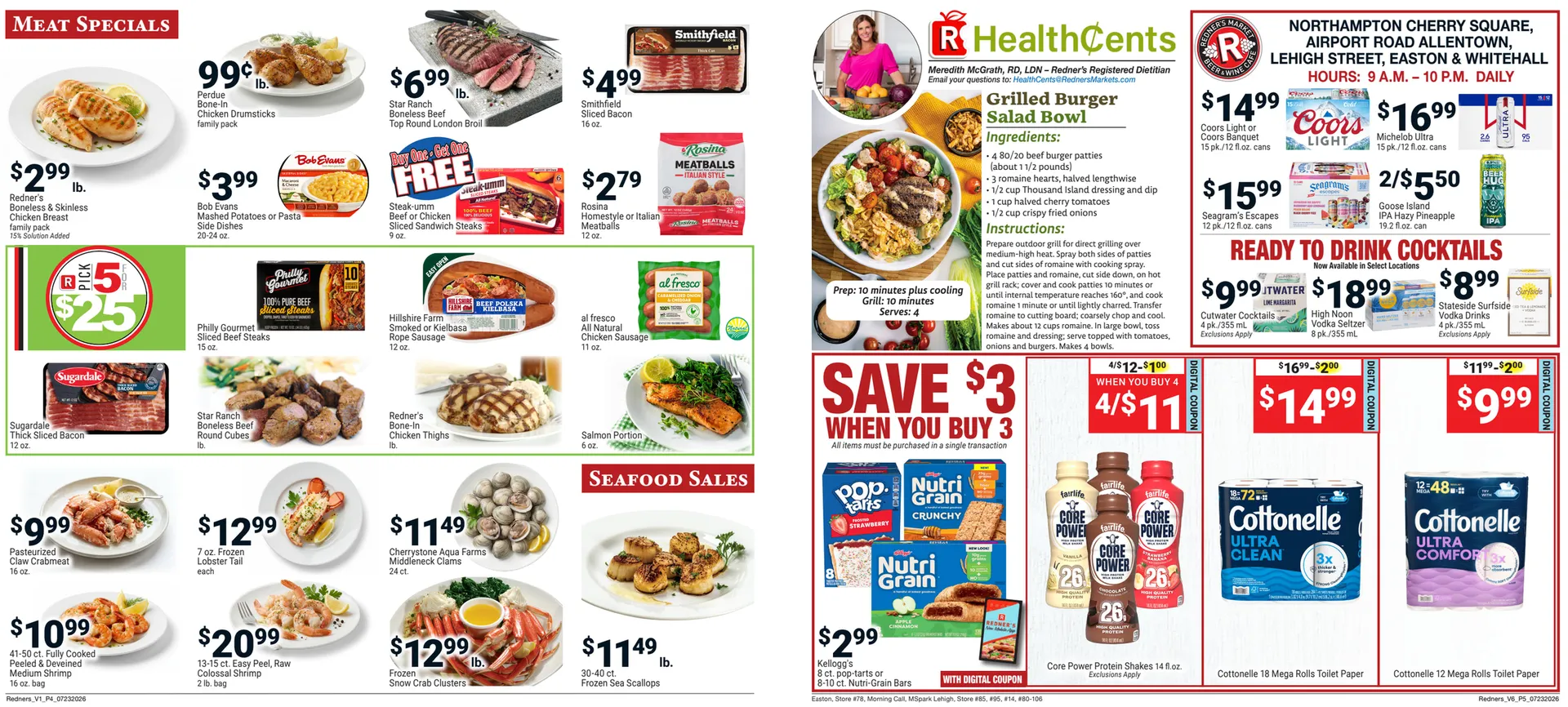 Weekly promotion Redner's Market Sales spanning from July 23 to July 29 2026 - Page 3 for Catalogue 365