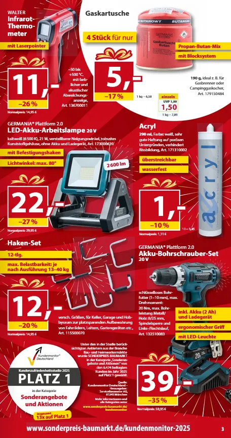  Sonderpreis-Baumarkt Angebote von 27. Dezember bis 2. Januar 2026 - Prospekt seite 3