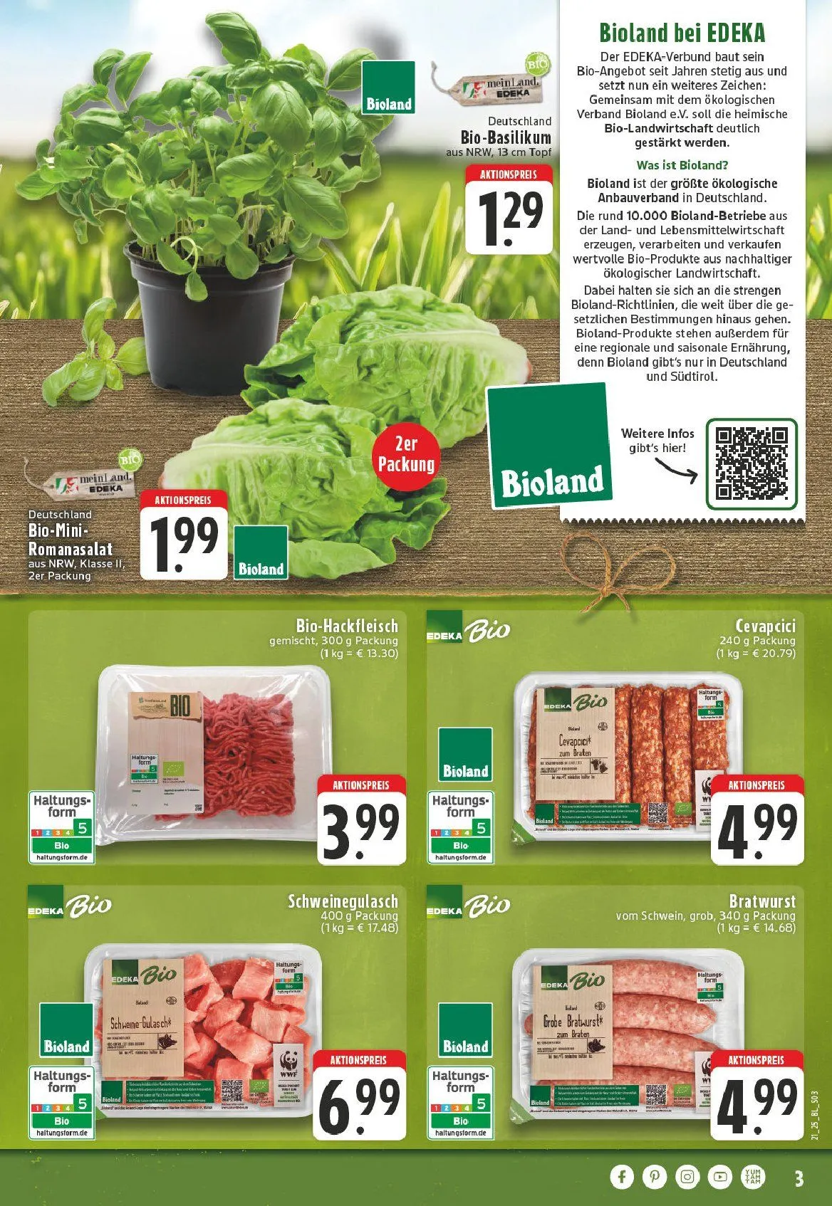 Edeka Prospekt von 19. Mai bis 24. Mai 2025 - Prospekt seite 3