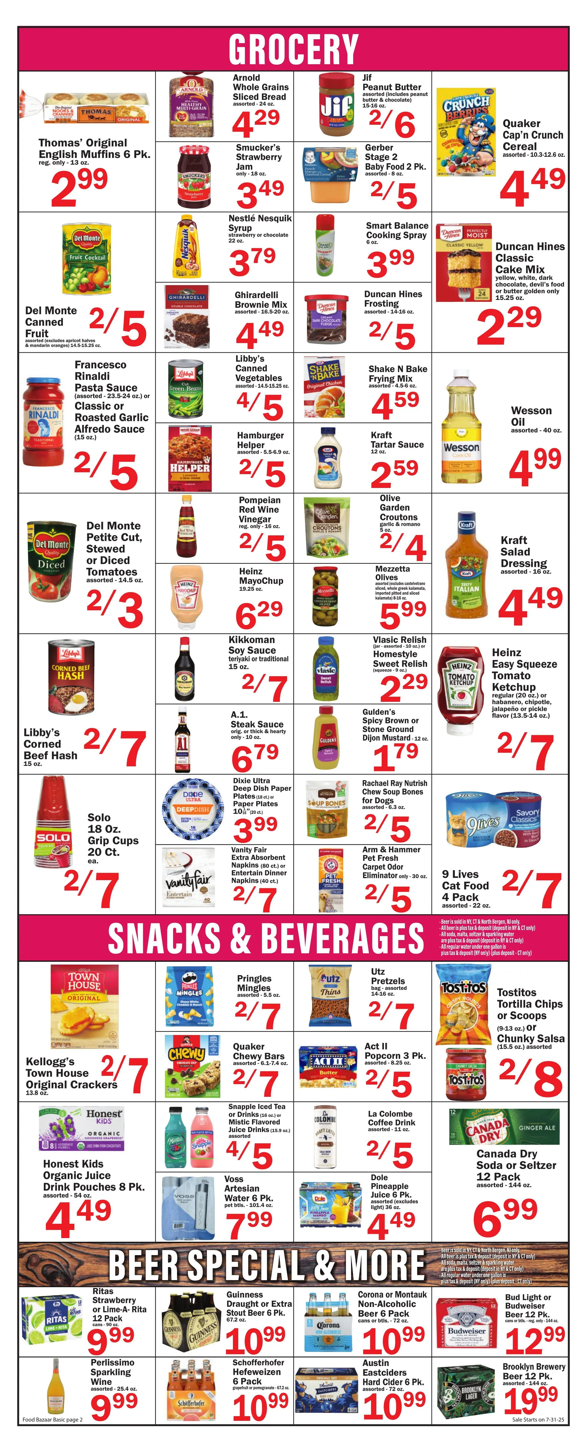 Weekly ad Food Bazaar Sales from July 31 to August 6 2025 - Page 2