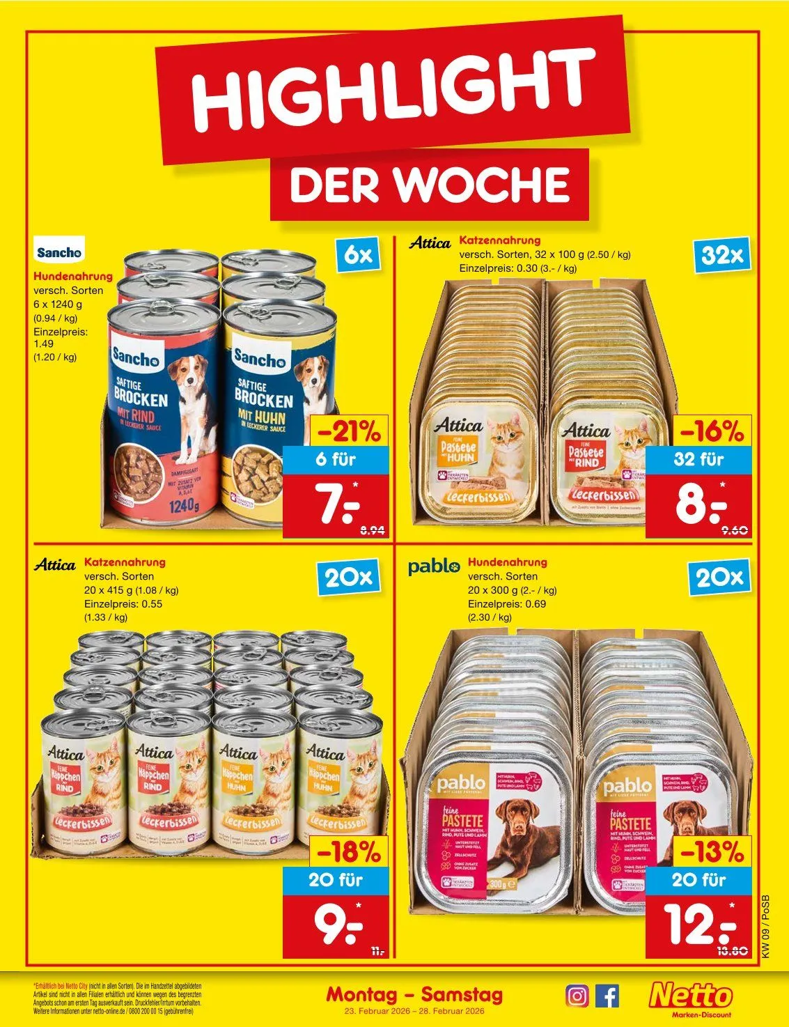 Netto Marken-Discount Prospekte von 23. Februar bis 28. Februar 2026 - Prospekt seite 3