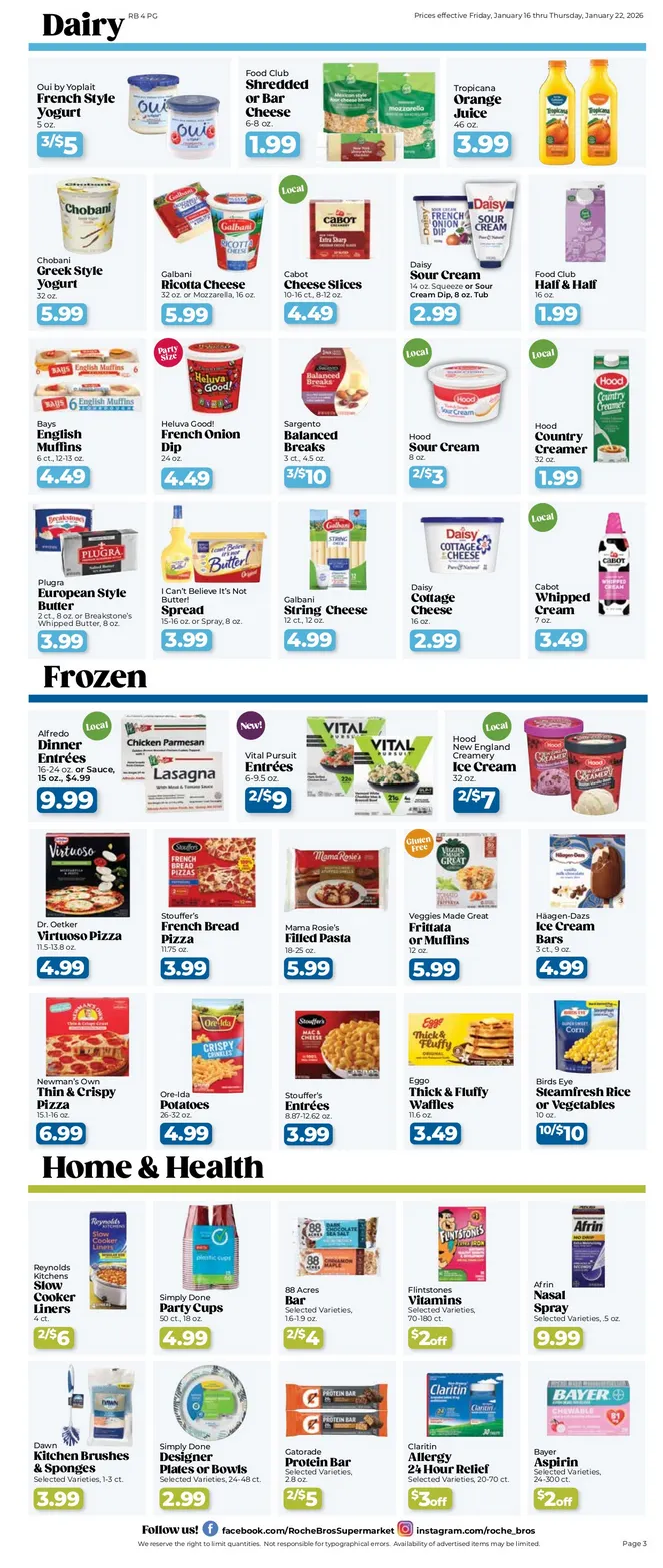 Weekly ad Roche Bros. Sales from January 16 to January 22 2026 - Page 3