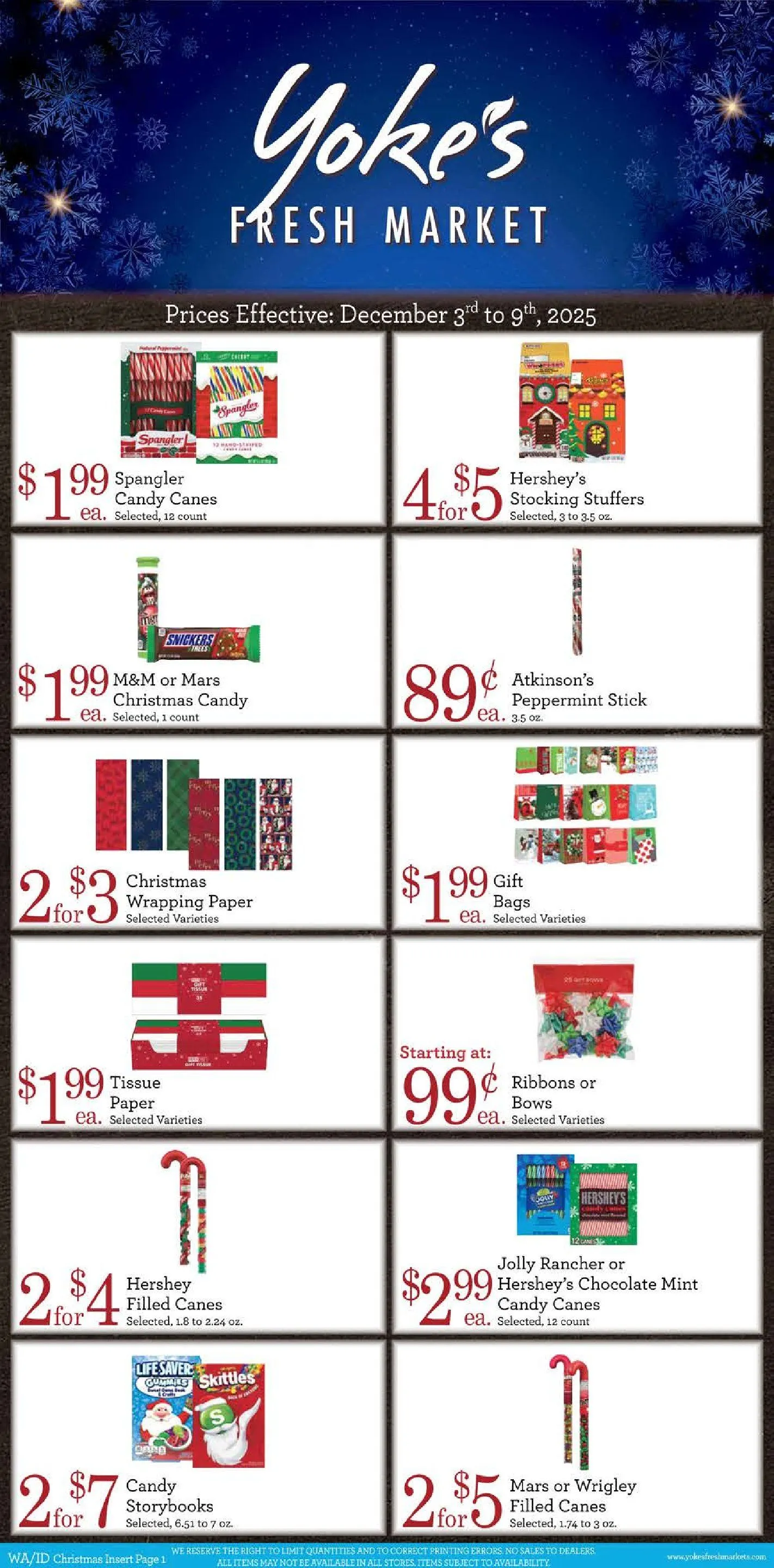 Weekly ad Yoke's Fresh Market Sales from December 3 to December 9 2025 - Page 3