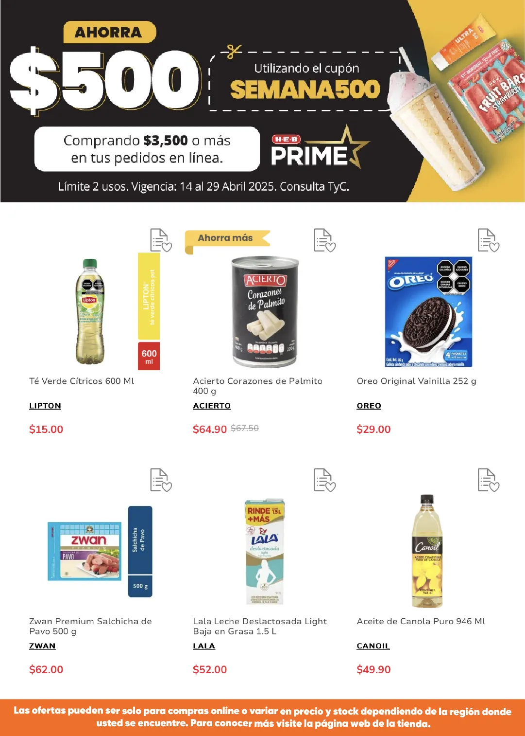 Catálogo de HEB Super ofertas 18 de abril al 2 de mayo 2025 - Pagina 3