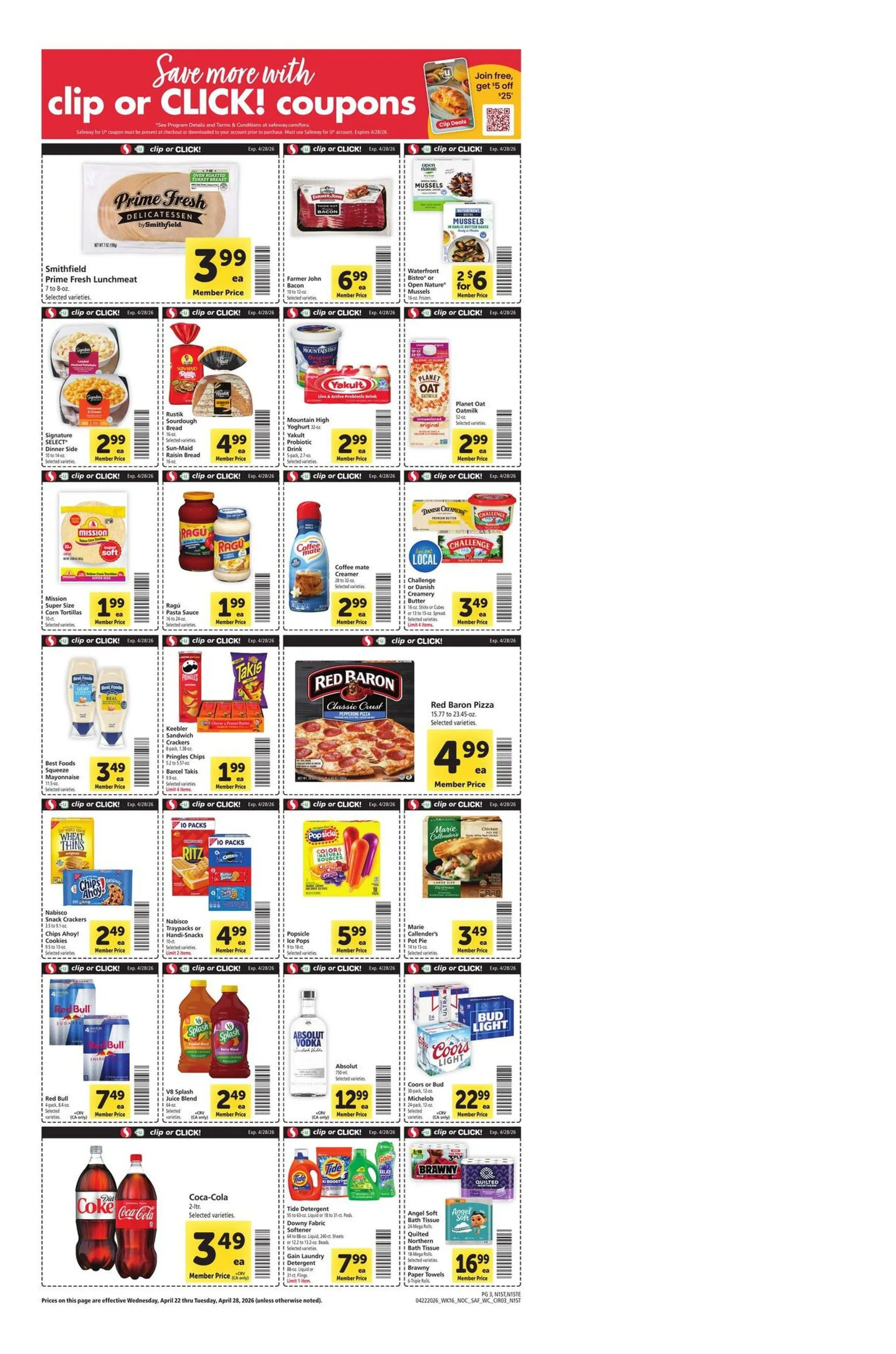 Safeway Sales from April 22 to April 28 2026 - flyer page 3