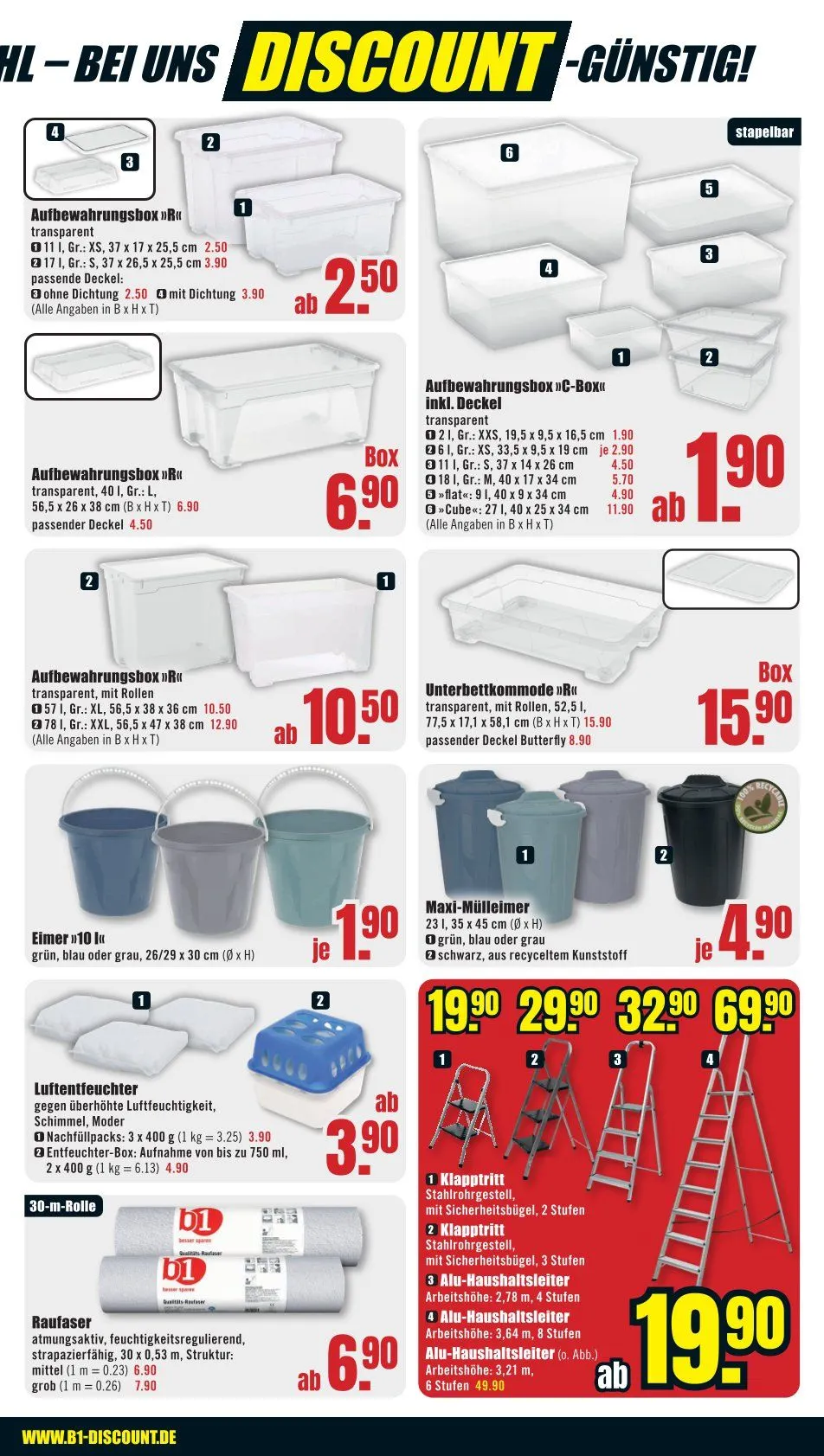 B1 Discount Baumarkt Angebote von 3. Januar bis 9. Januar 2026 - Prospekt seite 3