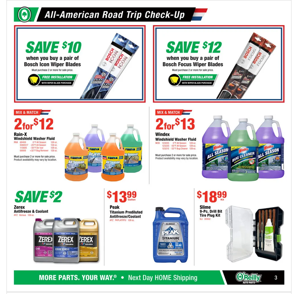 Weekly ad O'Reilly Auto Parts Sales from May 27 to June 3 2026 - Page 3