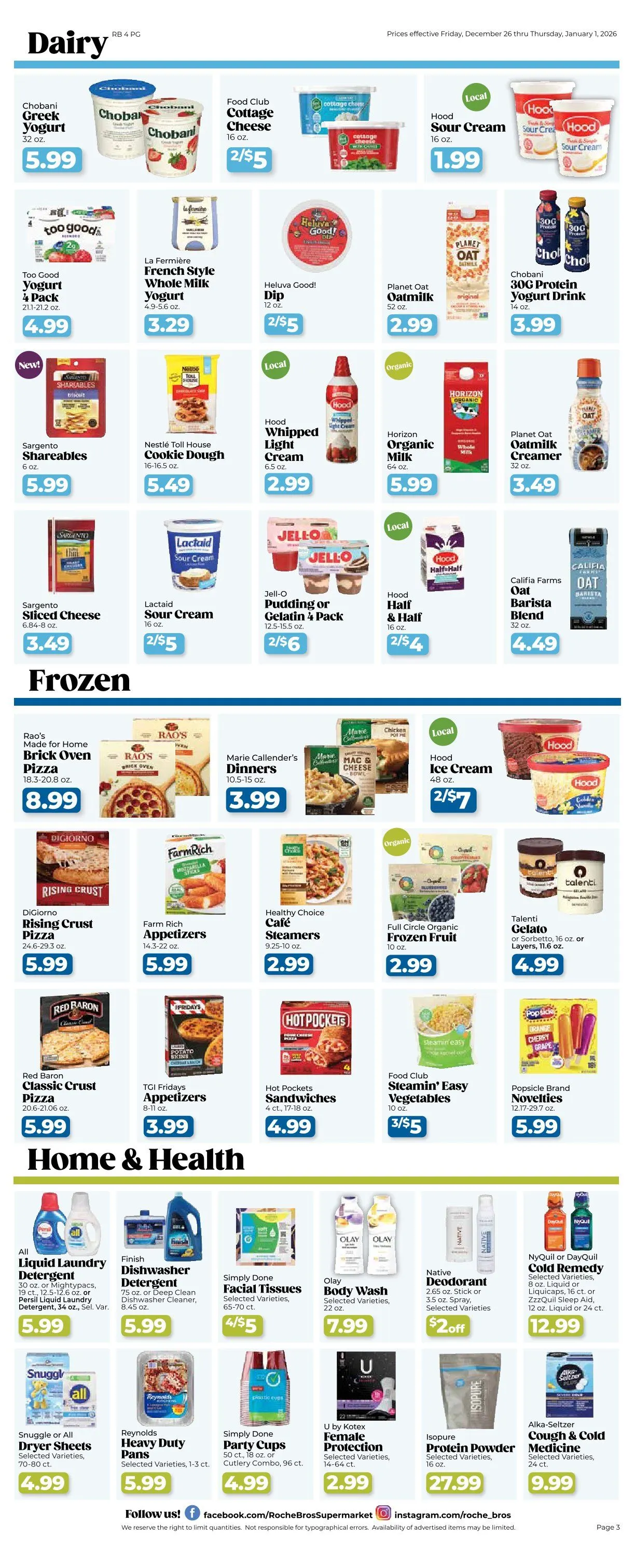 Weekly ad Roche Bros. Sales from December 26 to January 1 2026 - Page 3