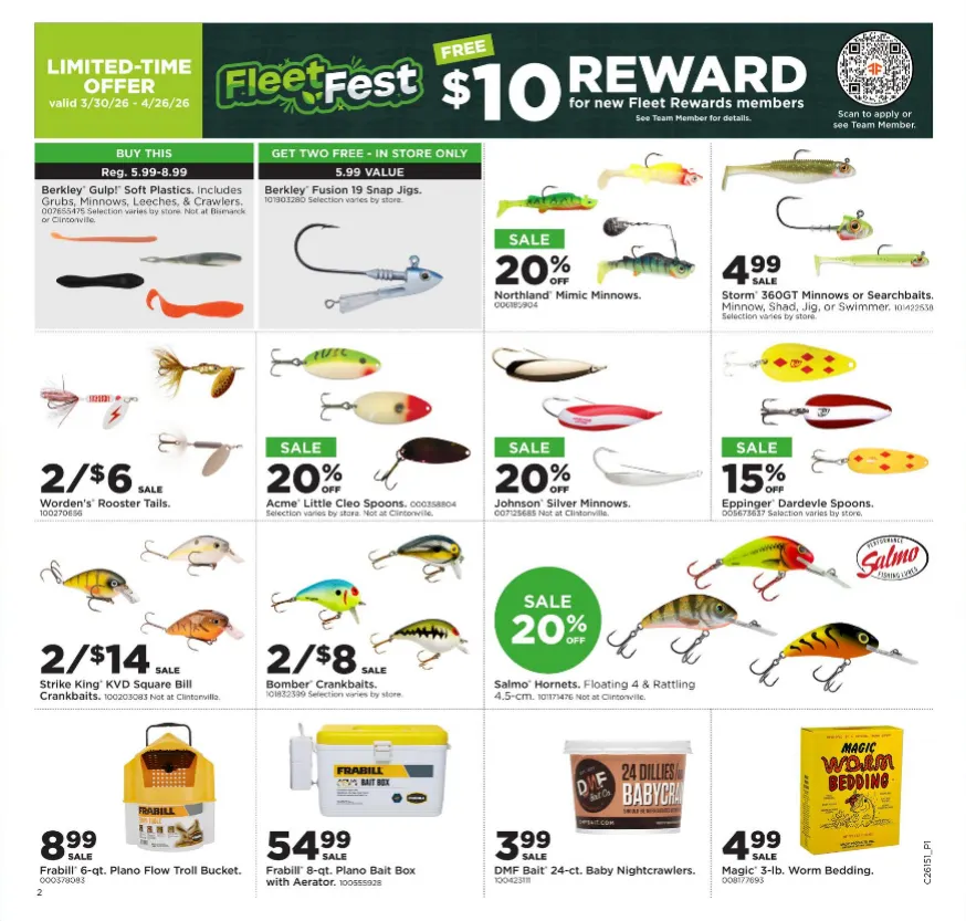 Weekly promotion Fleet Farm Sales spanning from April 6 to April 12 2026 - Page 3 for Catalogue 365