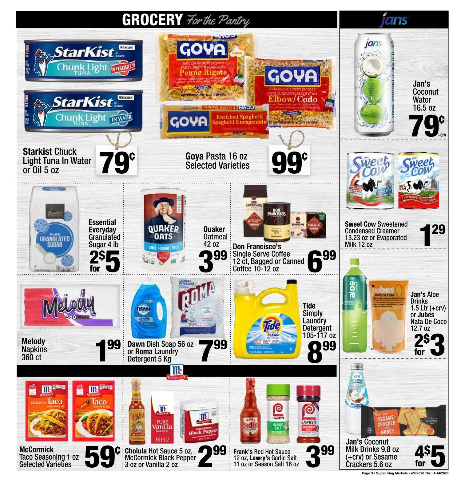 Weekly ad Super King Markets Sales from April 8 to April 14 2026 - Page 3