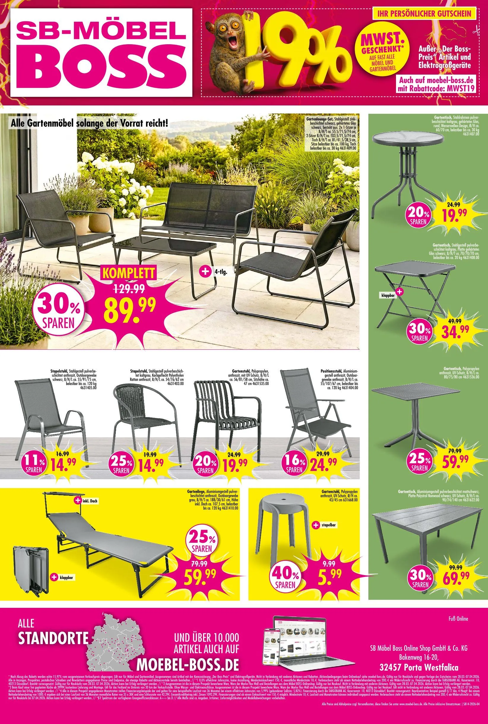 SB Möbel Boss Prospekte von 27. März bis 7. Mai 2026 - Prospekt seite 3