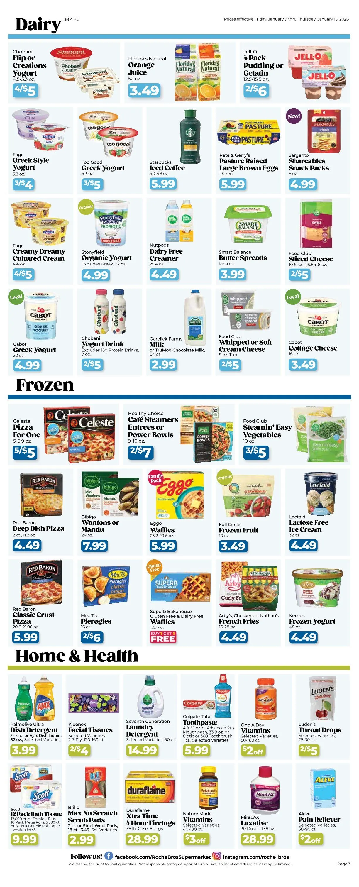 Weekly ad Roche Bros. Sales from January 9 to January 15 2026 - Page 3