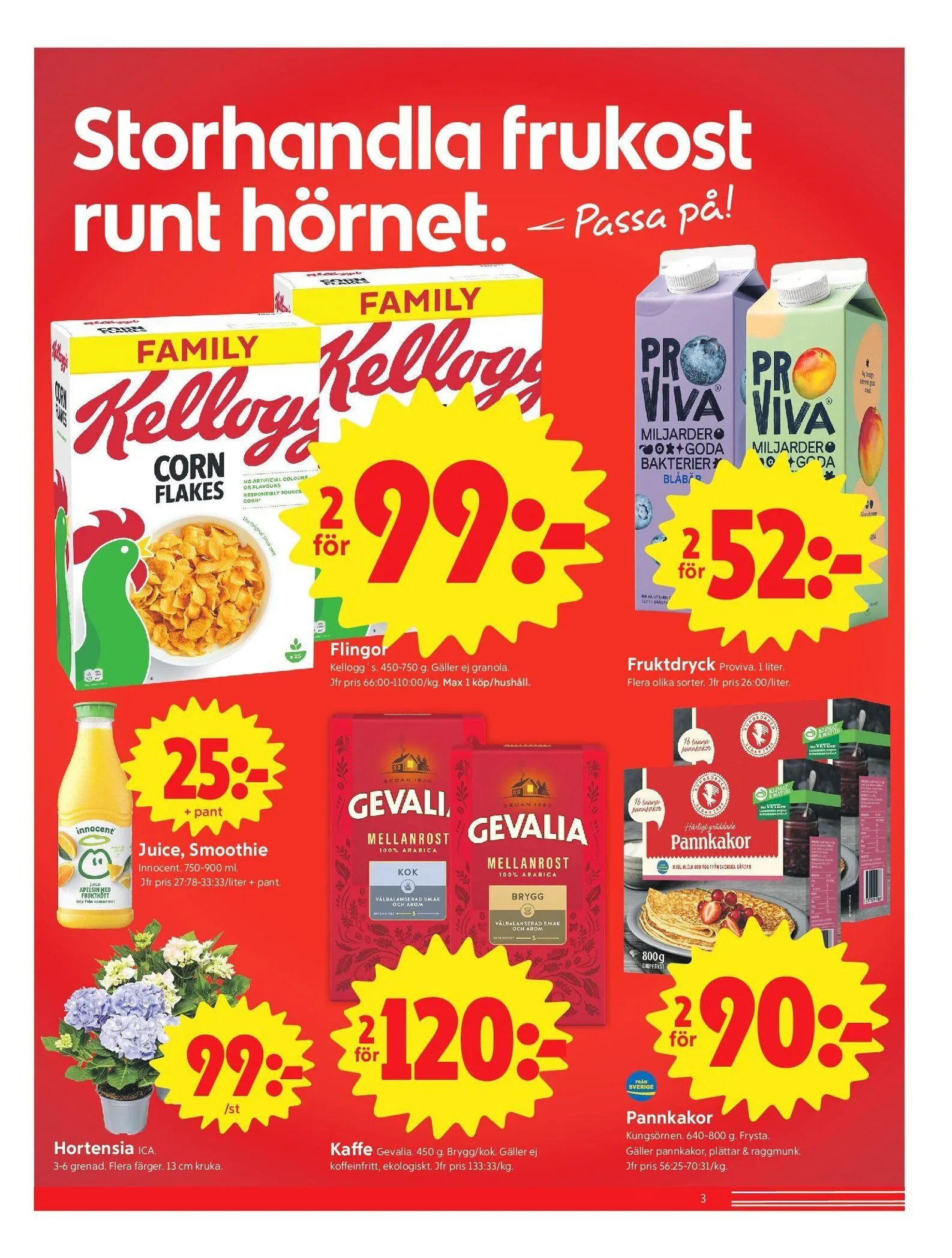 ICA erbjudanden från 22 juni till 28 juni 2026 - Reklamblad sidor 3