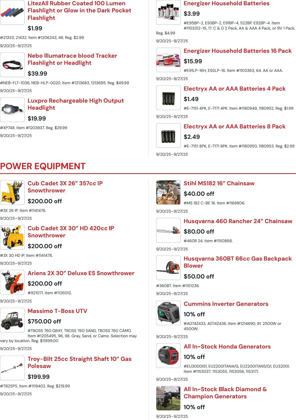 Weekly promotion L&M Fleet Supply Sales spanning from September 24 to September 30 2025 - Page 3 for Catalogue 365
