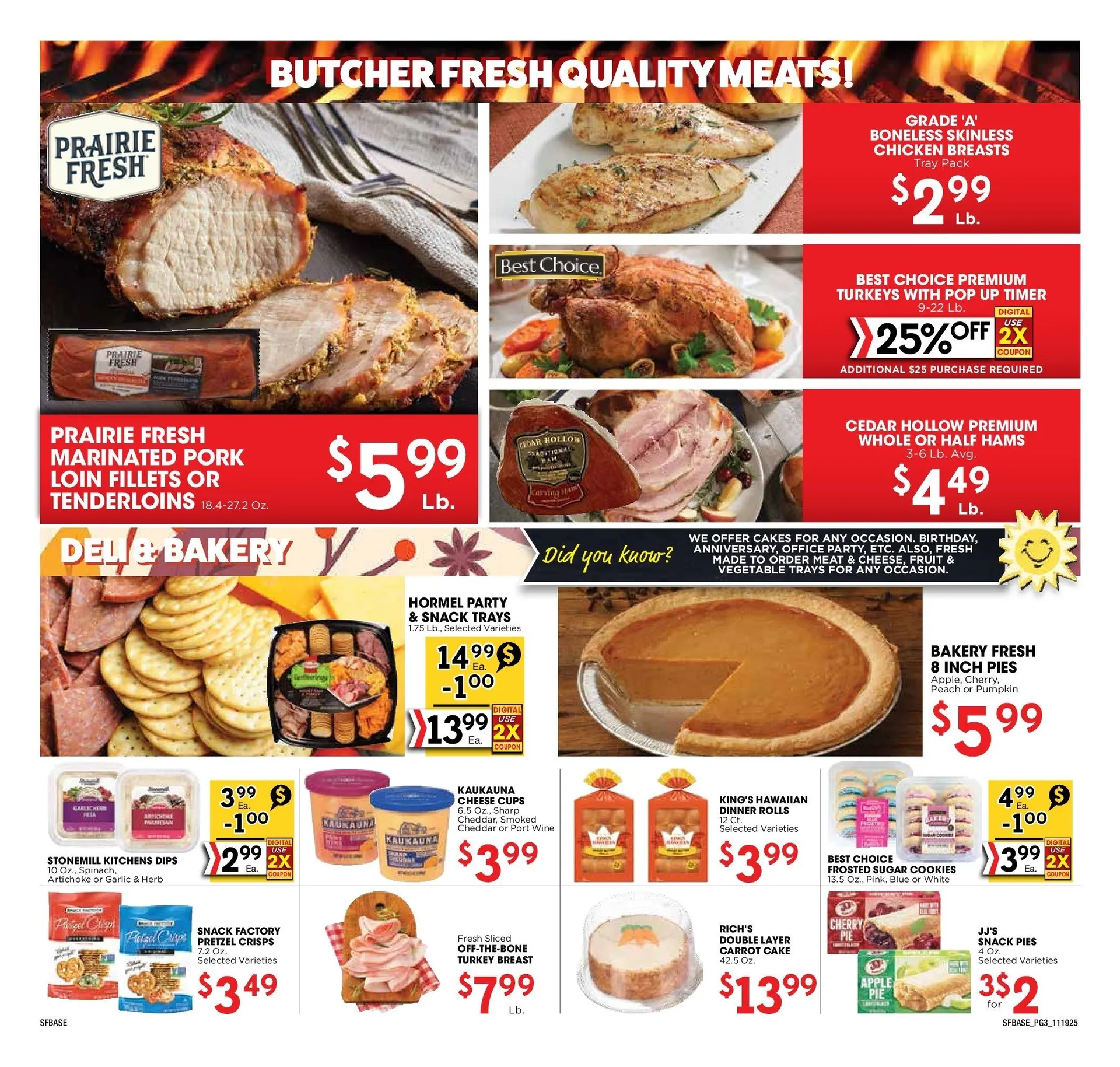 Weekly promotion Sunshine Foods Sales spanning from November 19 to December 2 2025 - Page 3 for Catalogue 365