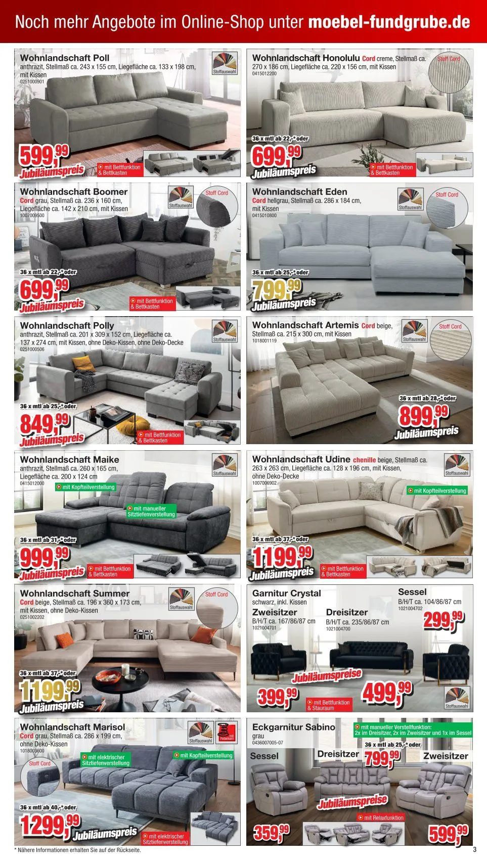  Möbelfundgrube Angebote von 11. Dezember bis 23. Dezember 2025 - Prospekt seite 3