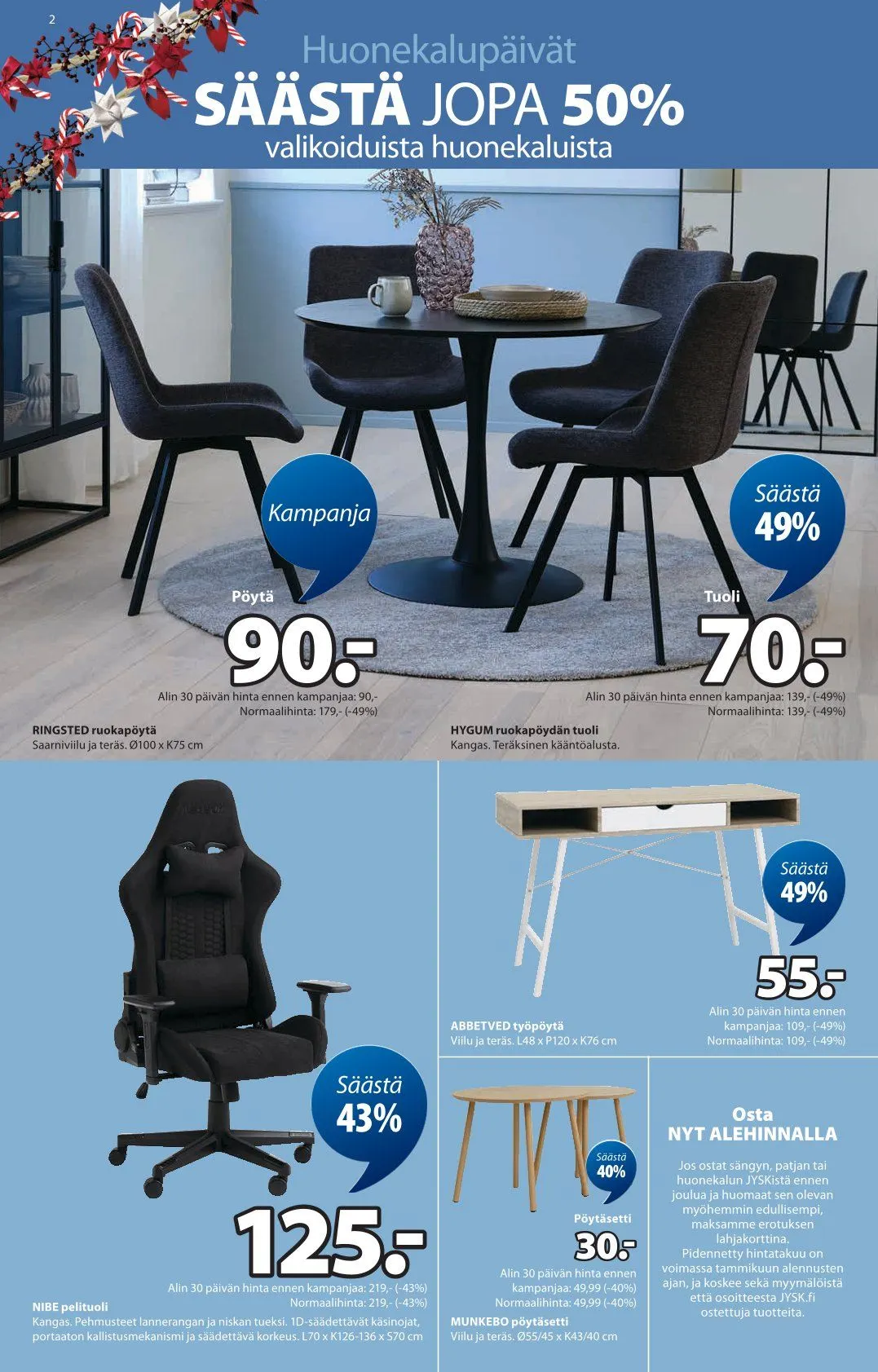 JYSK Tarjoukset voimassa alkaen 1. joulukuuta - 10. joulukuuta 2025 - Tarjouslehti sivu 2