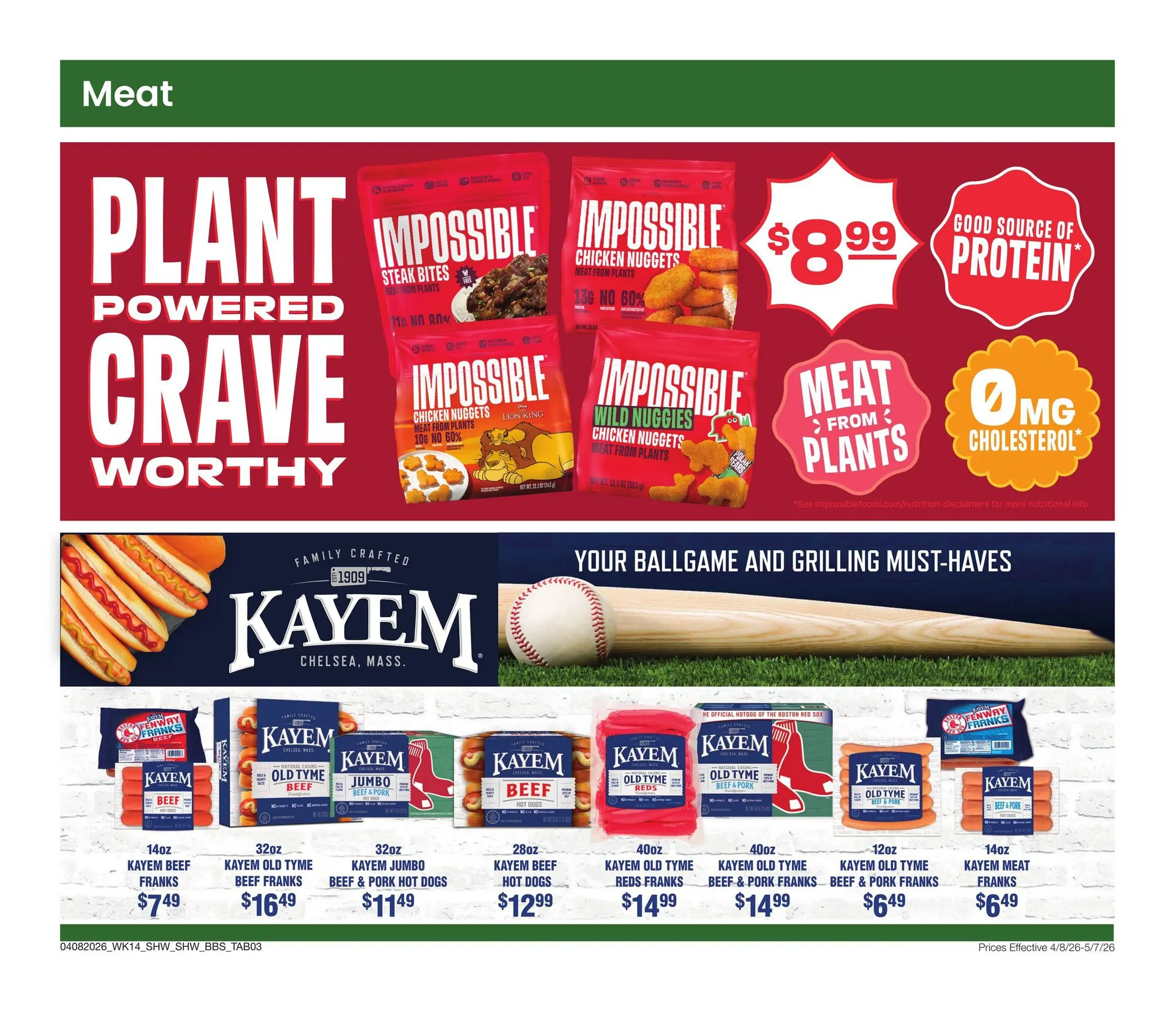 Weekly promotion Shaw's Sales spanning from April 24 to April 30 2026 - Page 3 for Catalogue 365