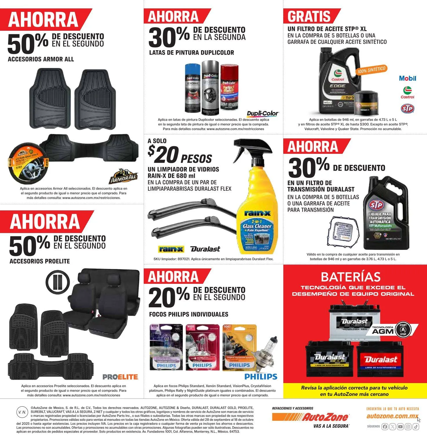 Catálogo de AutoZone  Ofertas 2 de octubre al 18 de octubre 2025 - Pagina 3
