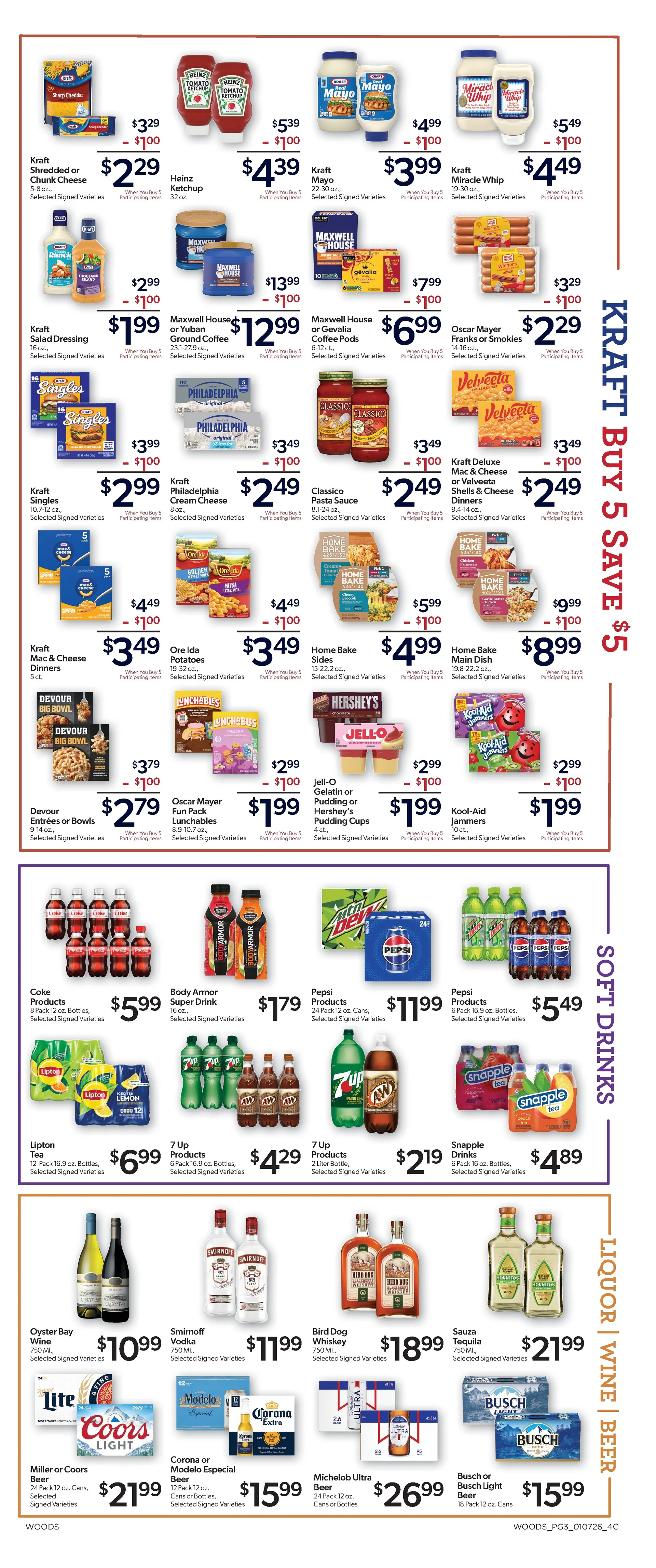 Weekly ad Woods Supermarket Sales from January 7 to January 13 2026 - Page 3