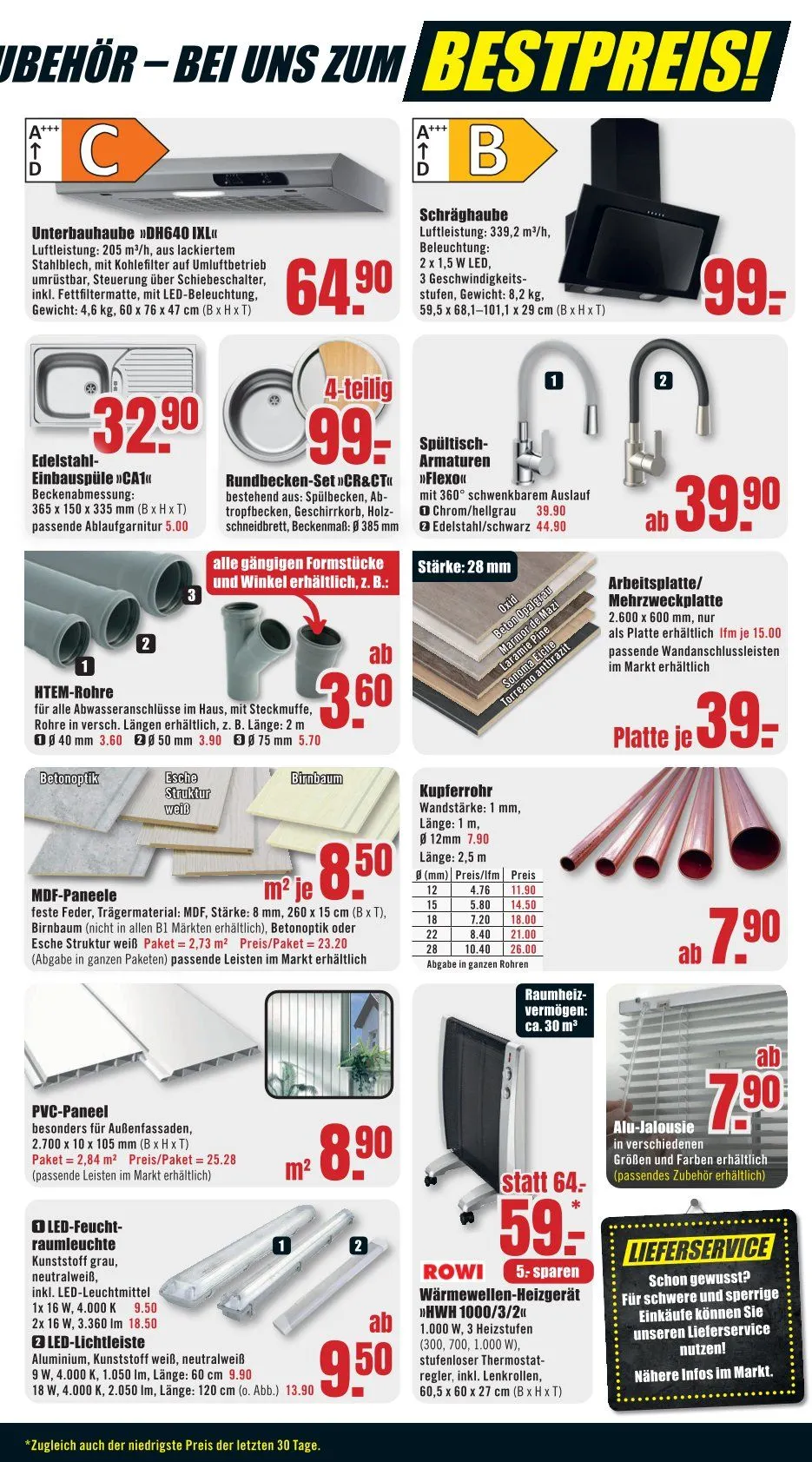 B1 Discount Baumarkt Prospekte von 1. November bis 7. Oktober 2025 - Prospekt seite 3