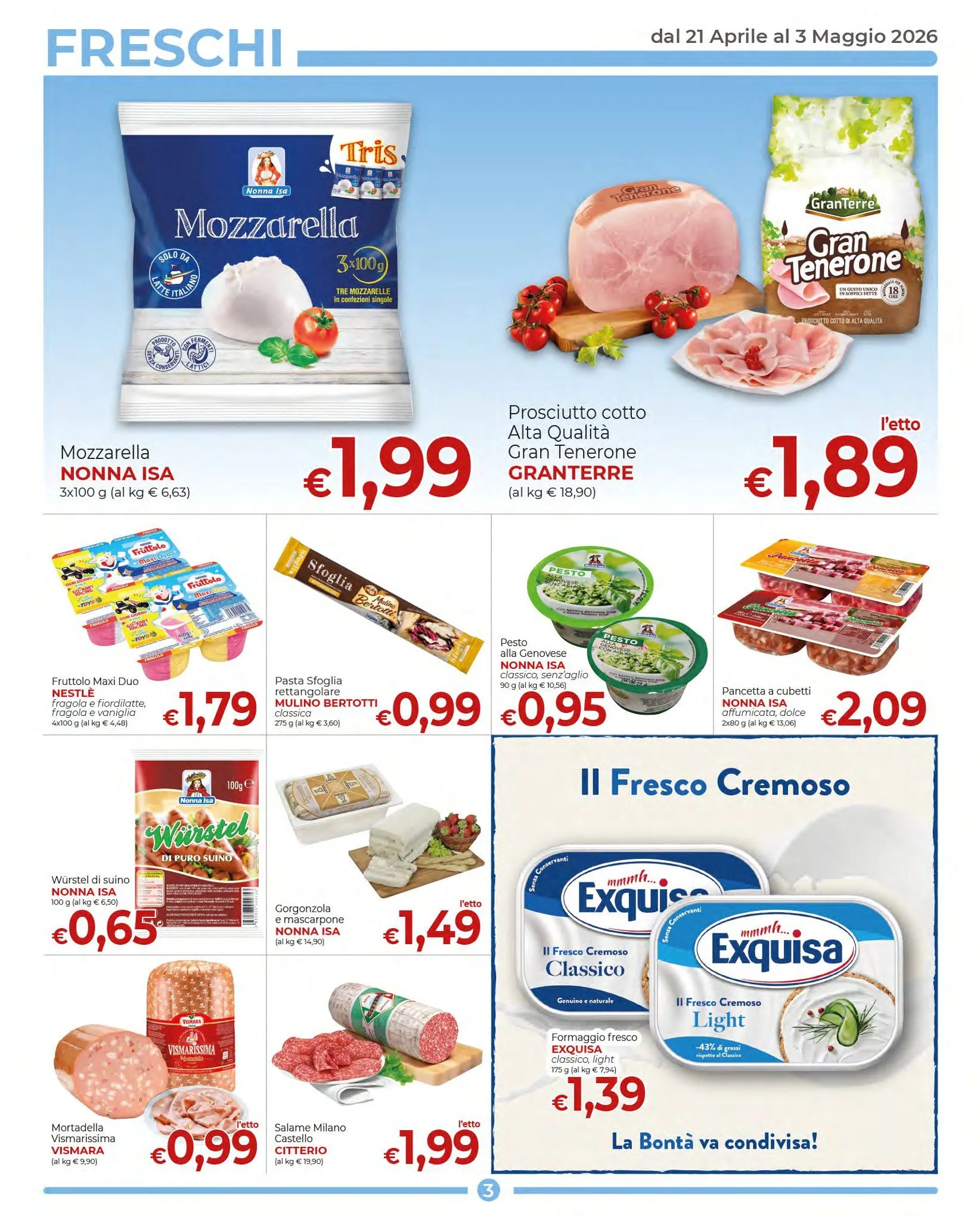Volantini Supermercati Nonna Isa da 21 aprile a 3 maggio di 2026 - Pagina del volantino 3