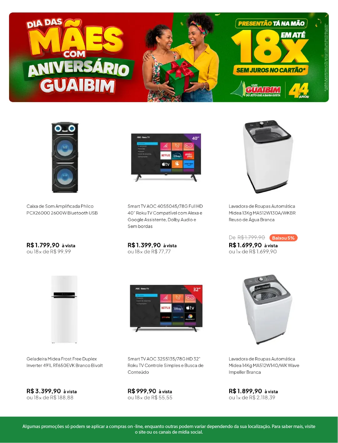 Encarte de  Lojas Guaibim 16 de abril até 6 de maio 2026 - Pagina 2