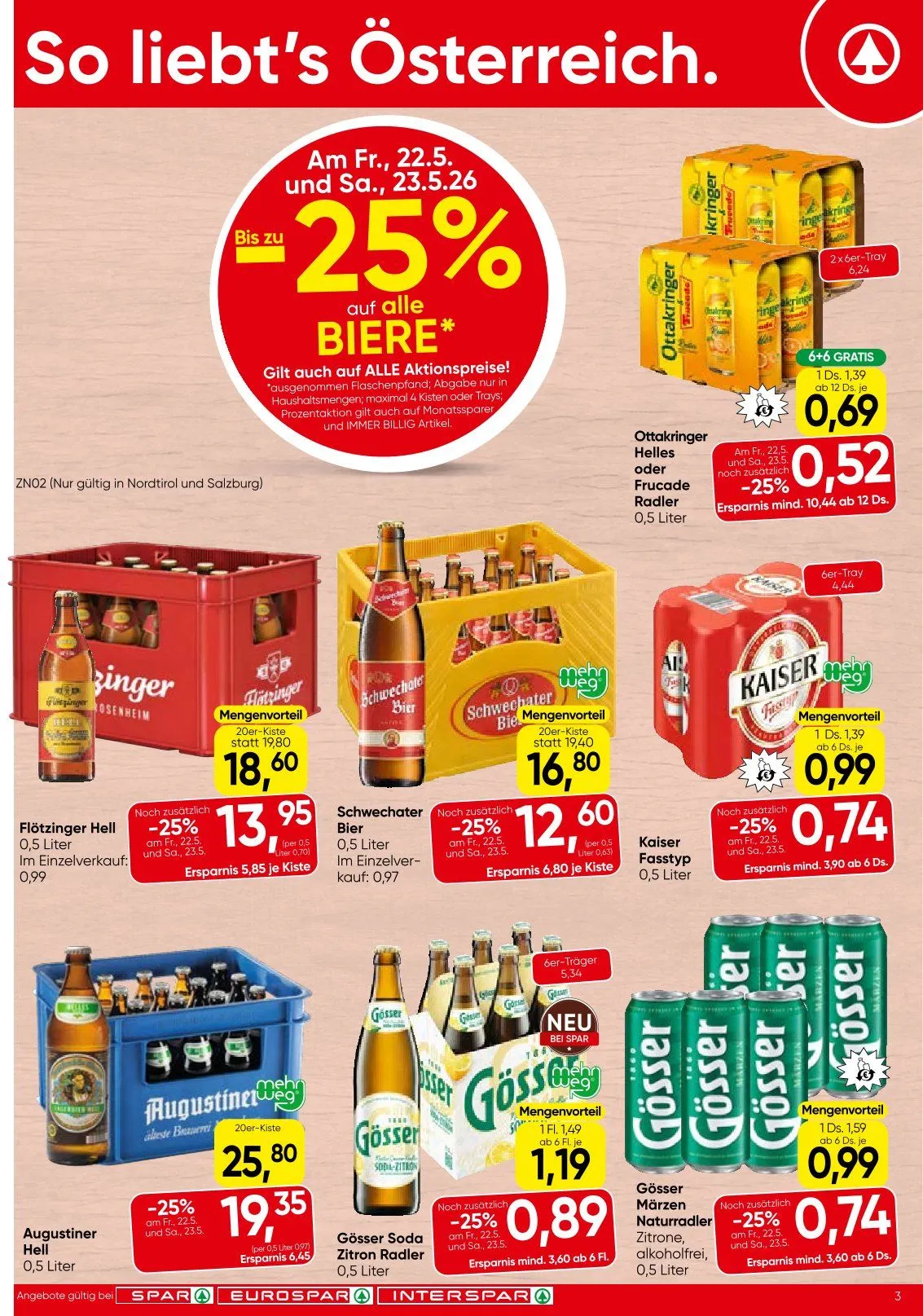  SPAR Prospekte von 21. Mai bis 2. Juni 2026 - Flugblätt seite  3