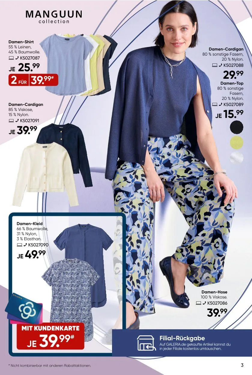 GALERIA Karstadt Kaufhof Prospekt von 3. April bis 8. April 2025 - Prospekt seite 3