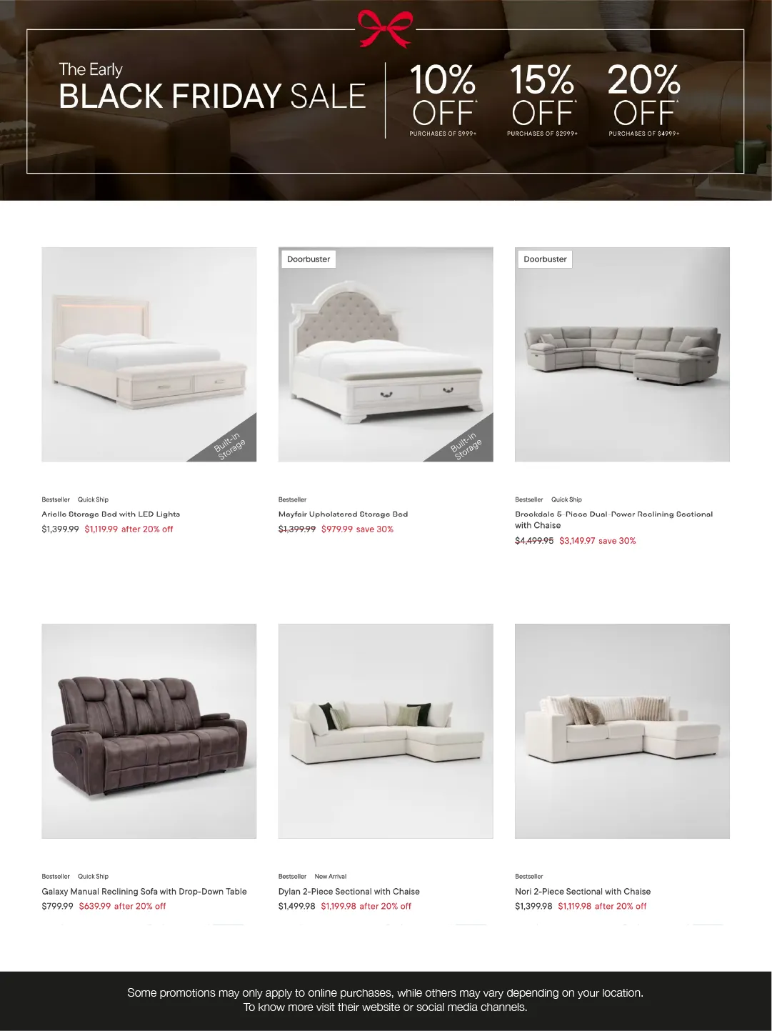 Weekly ad Value City Furniture Sales from November 25 to December 6 2025 - Page 2