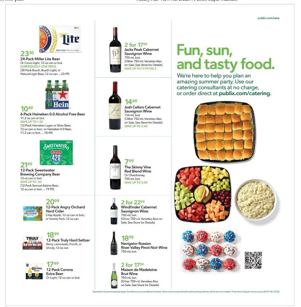 Weekly promotion Publix Sales spanning from May 20 to May 26 2026 - Page 3 for Catalogue 365