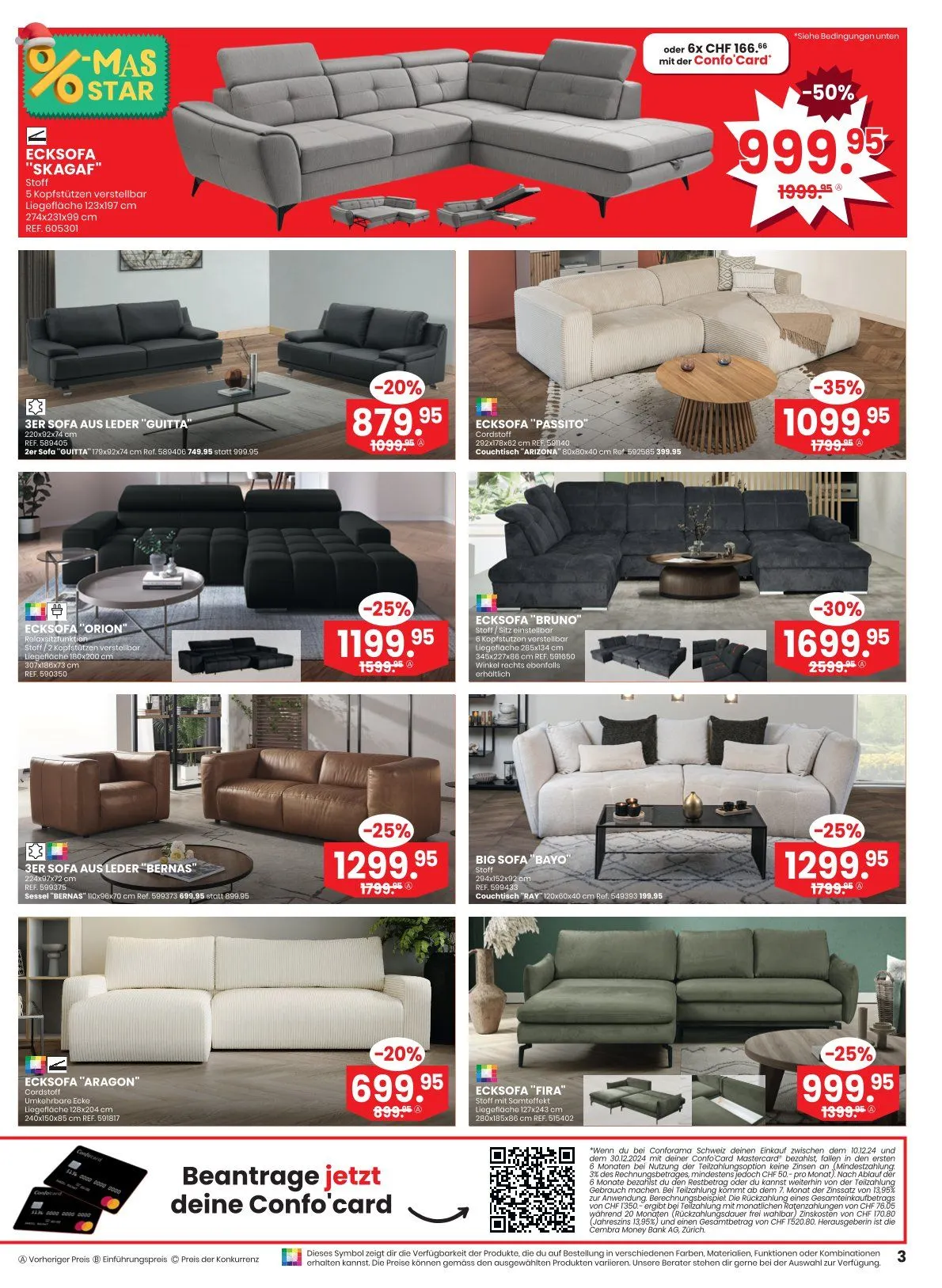 Conforama Prospekt von 19. Dezember bis 30. Dezember 2024 - Prospekt seite  3