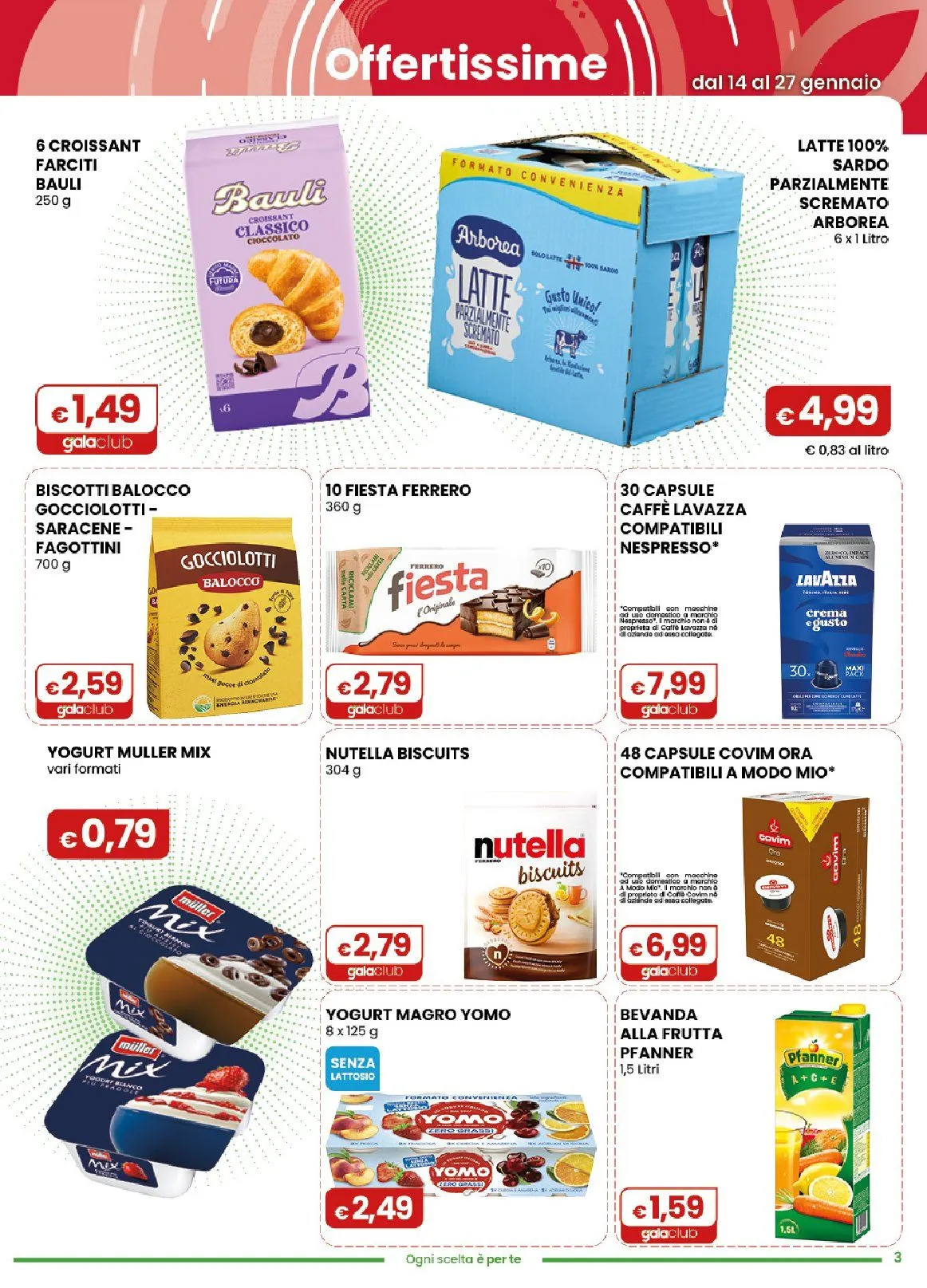  Volantini Gala Supermercati da 14 gennaio a 27 gennaio di 2026 - Pagina del volantino 3
