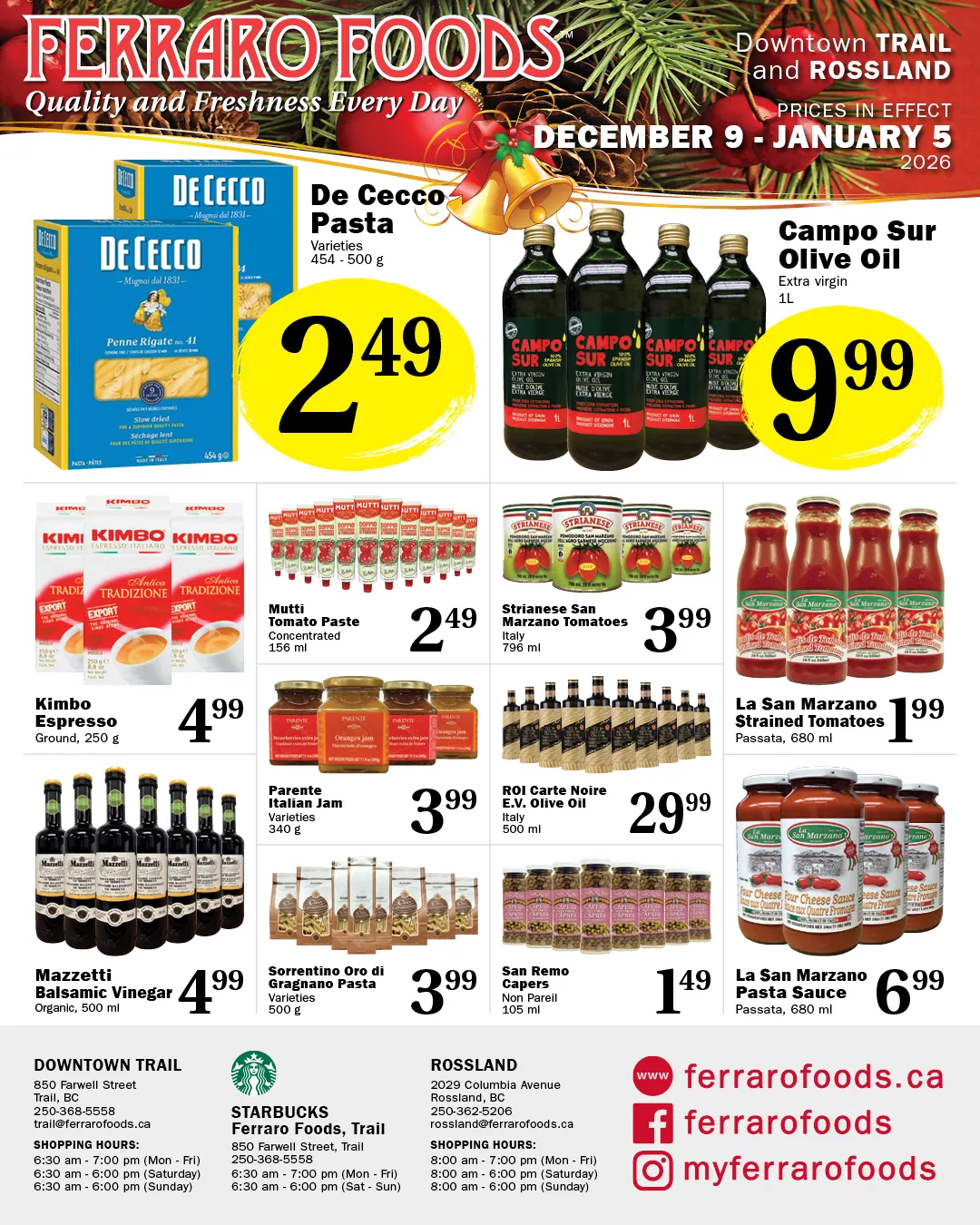 Ferraro Foods Sales from December 9 to January 5 2026 - flyer page 3