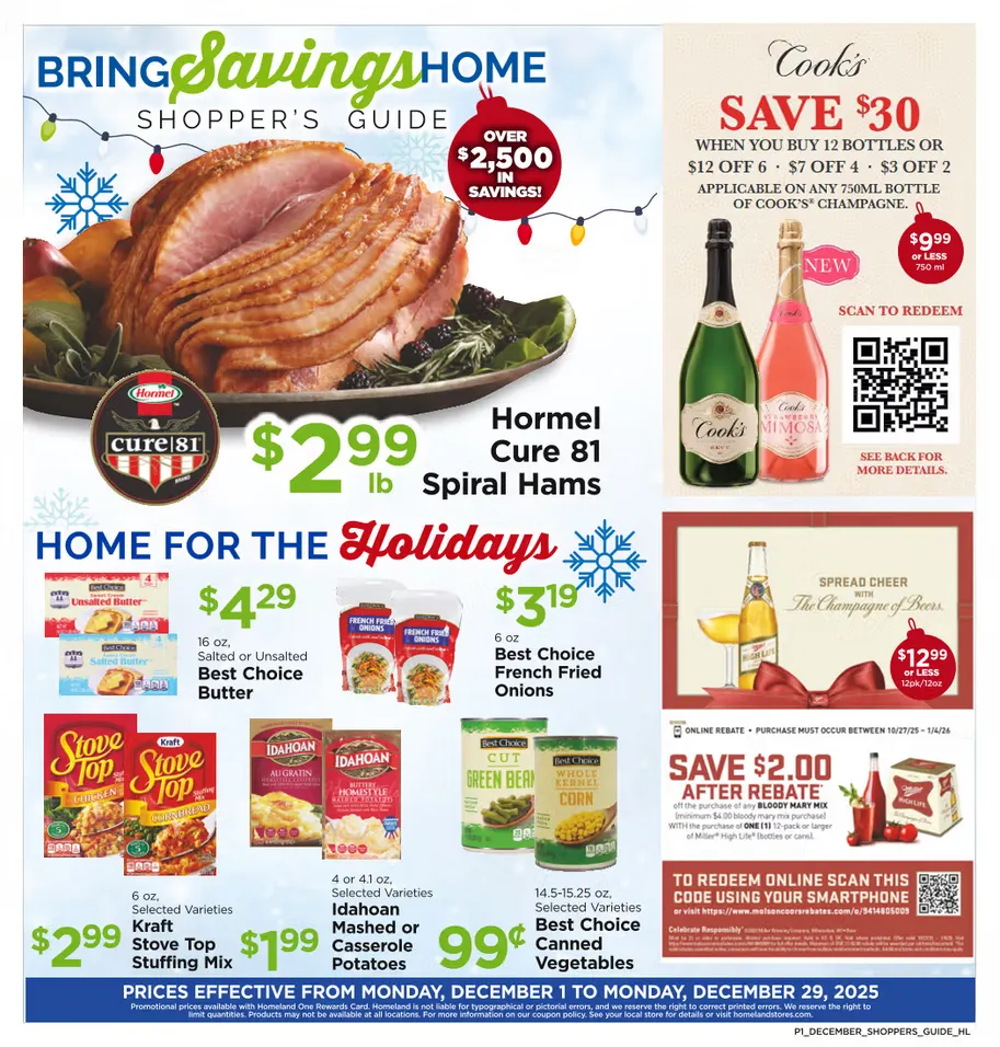 Weekly ad Homeland  Sales from December 1 to December 31 2025 - Page 