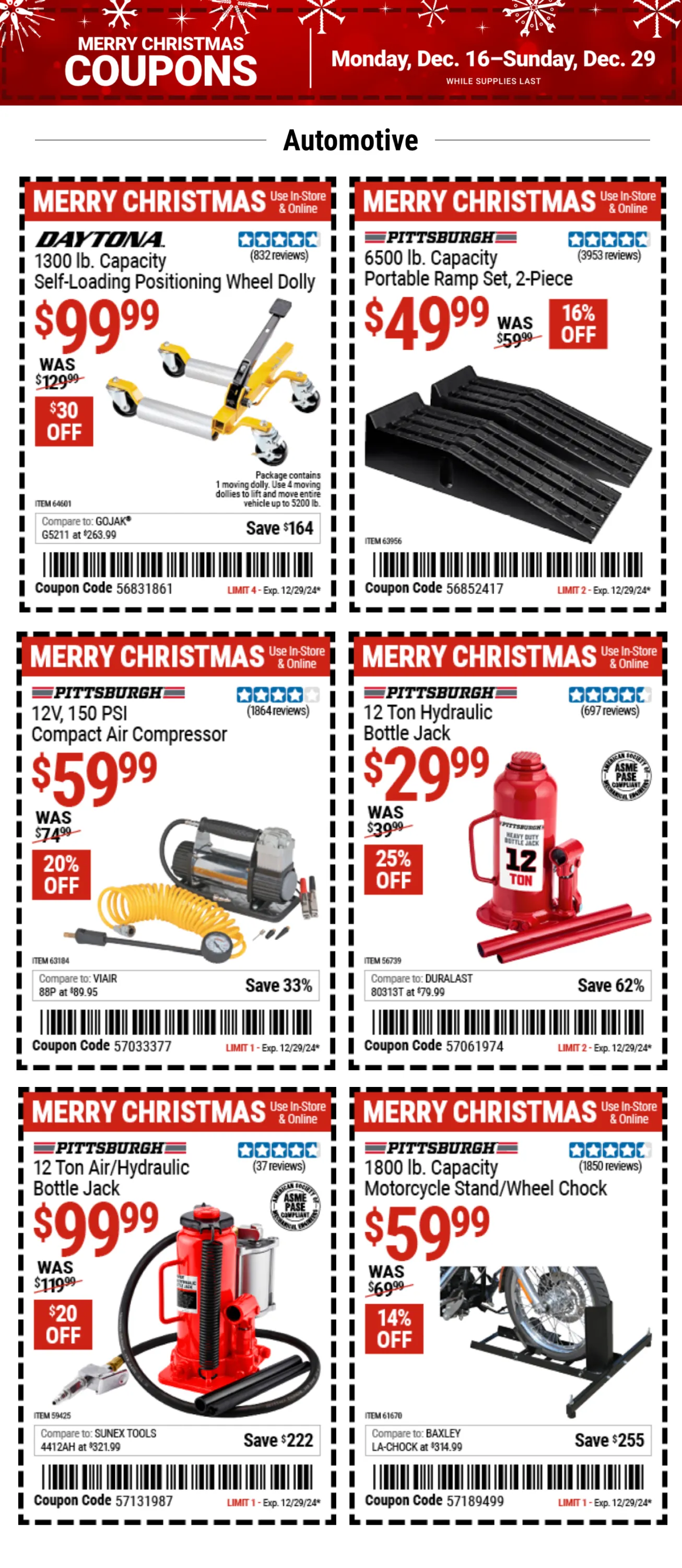Weekly ad Christmas coupons from December 18 to December 29 2024 - Page 1
