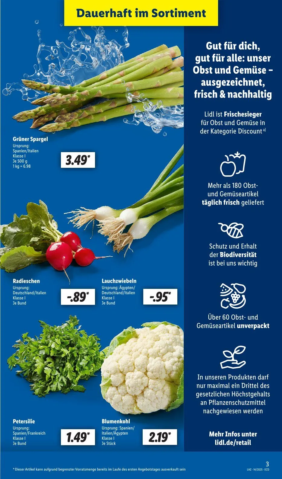Lidl Prospekt von 31. März bis 15. April 2025 - Prospekt seite 3