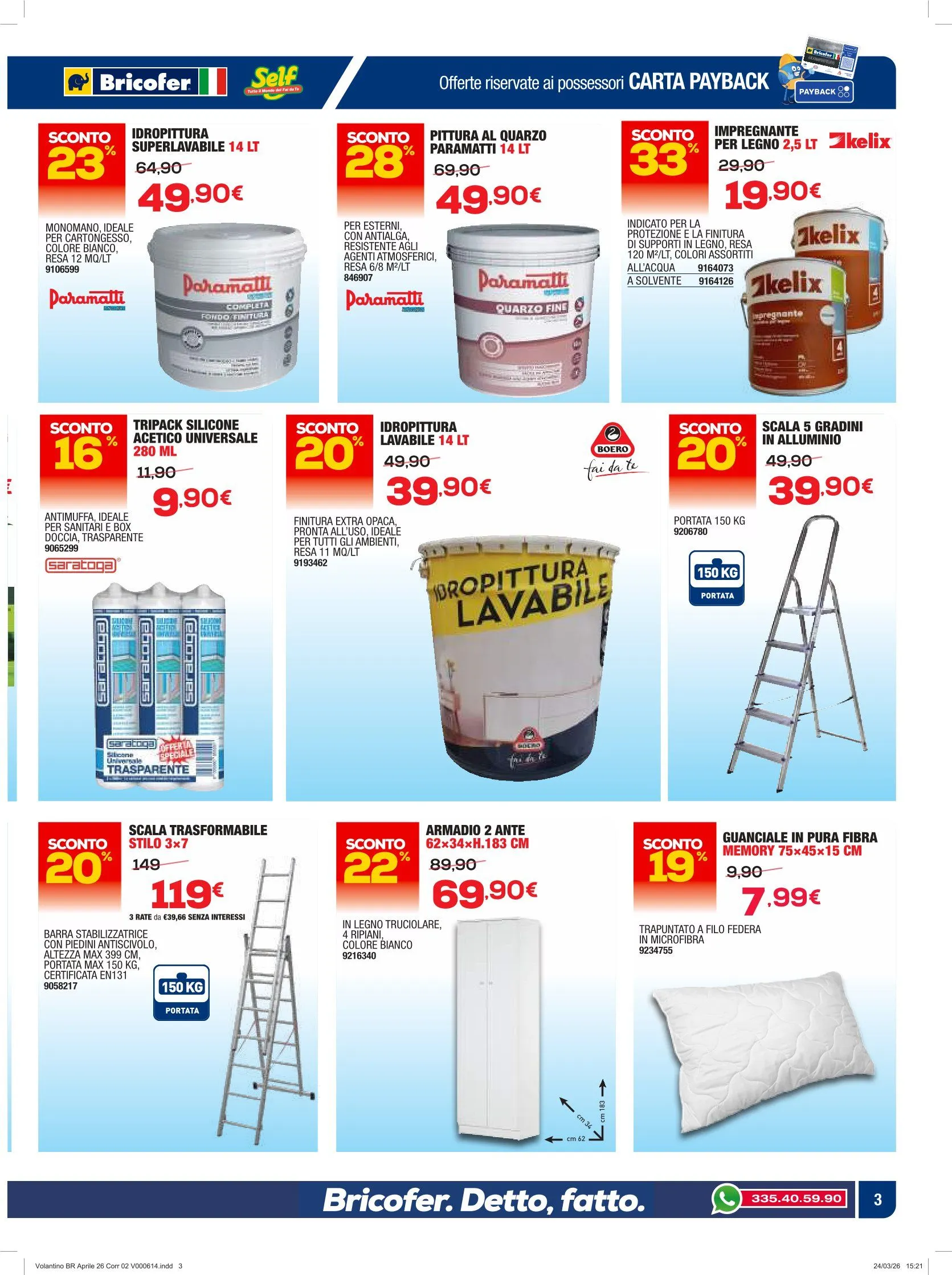 Volantini Bricofer da 9 aprile a 1 maggio di 2026 - Pagina del volantino 3