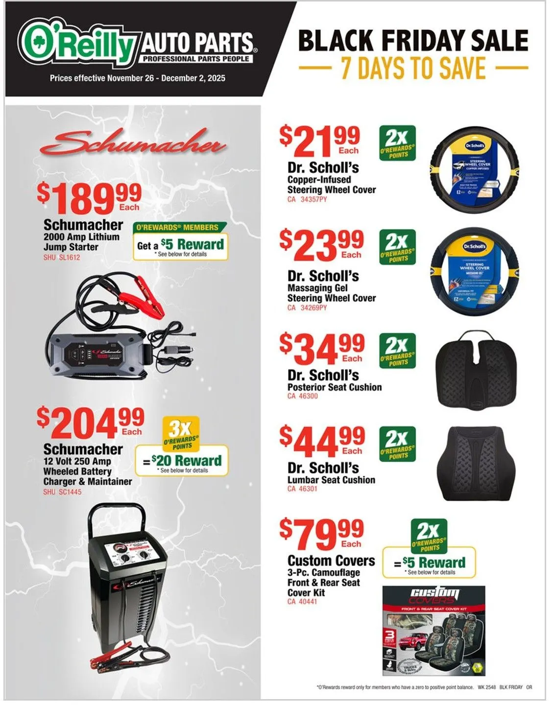 Weekly promotion O'Reilly Auto Parts Sales spanning from November 26 to December 2 2025 - Page 2 for Catalogue 365