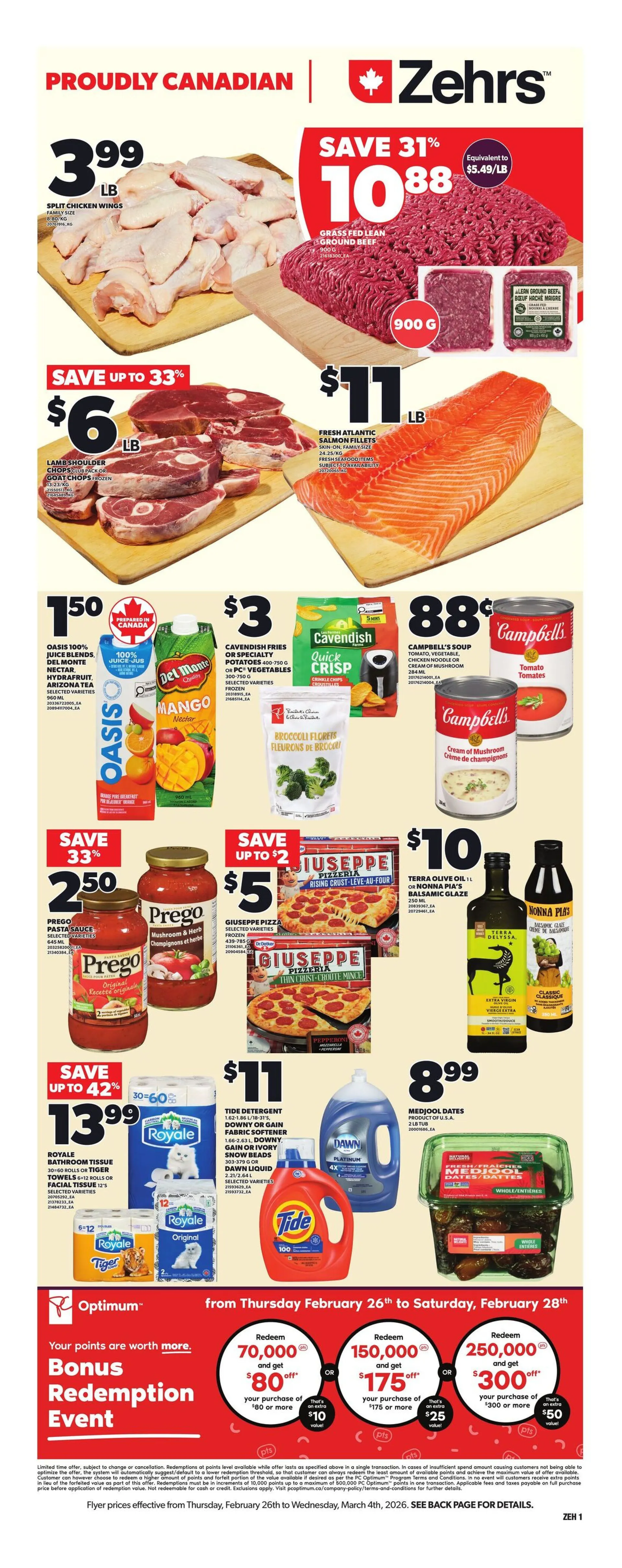 Zehrs Sales from February 26 to March 4 2026 - flyer page 1
