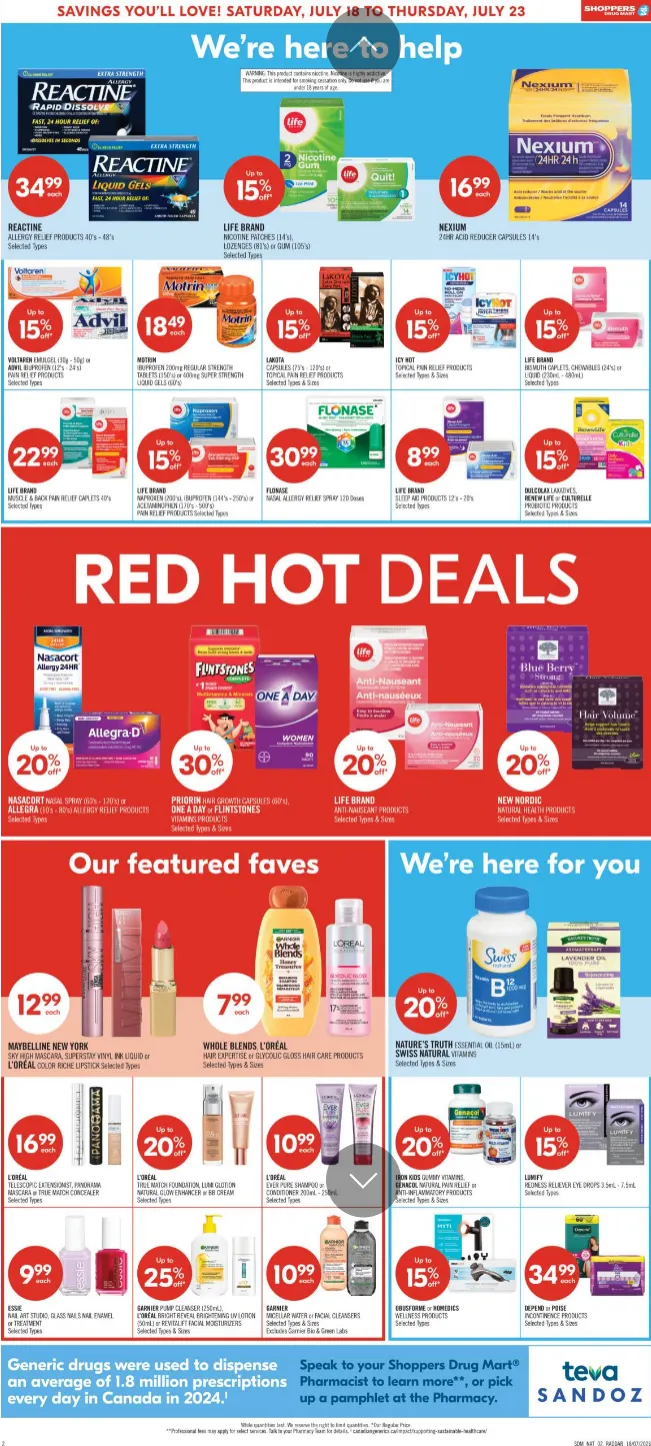 Shoppers Drug Mart Sales from July 18 to July 23 2026 - flyer page 3