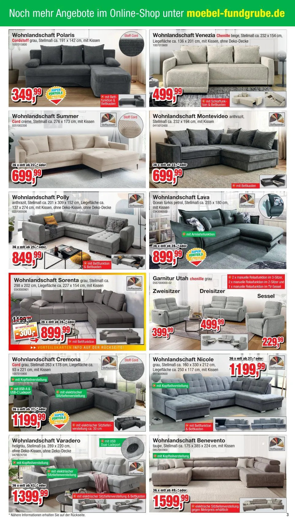 Möbelfundgrube Angebote von 23. April bis 6. Mai 2026 - Prospekt seite 3