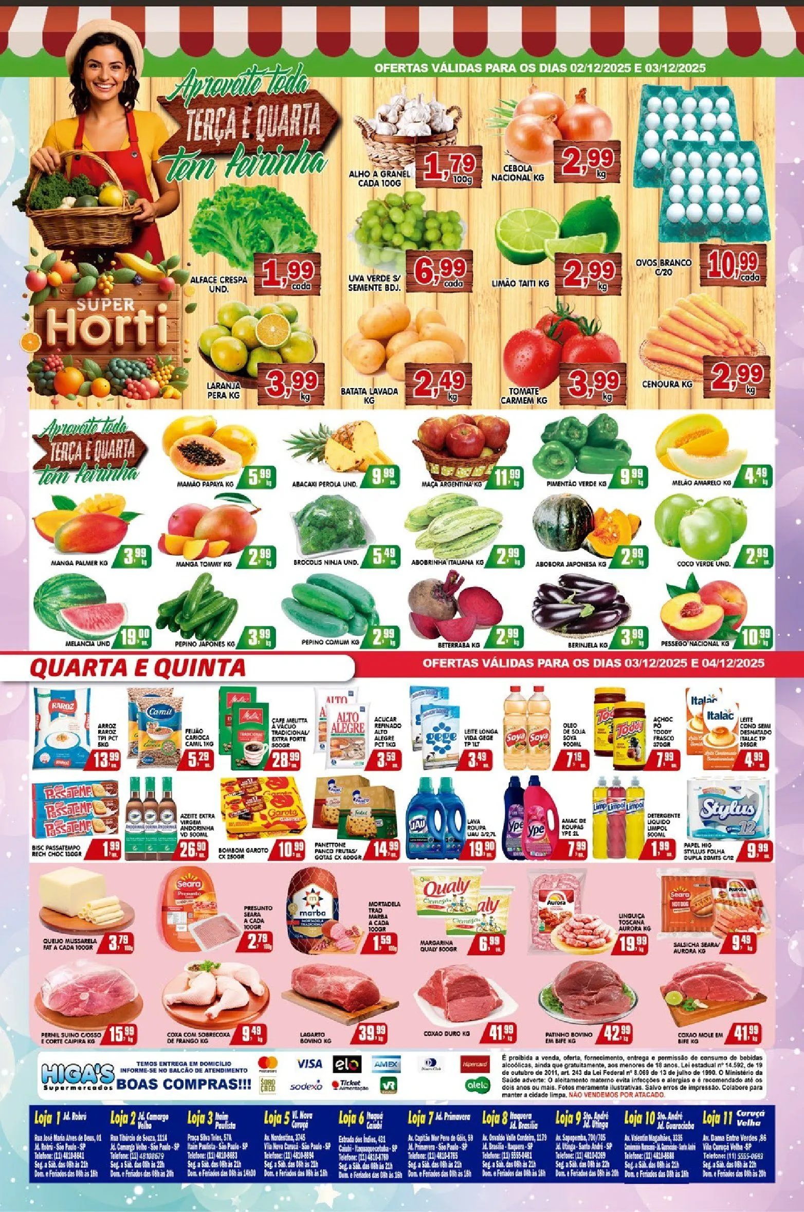 Encarte de Supermercados Higa´s Ofertas 3 de dezembro até 9 de dezembro 2025 - Pagina 3