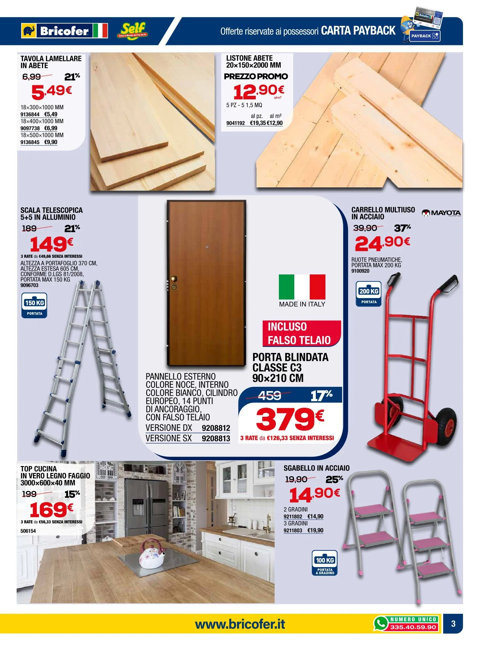 Volantini Bricofer da 5 marzo a 22 marzo di 2026 - Pagina del volantino 3