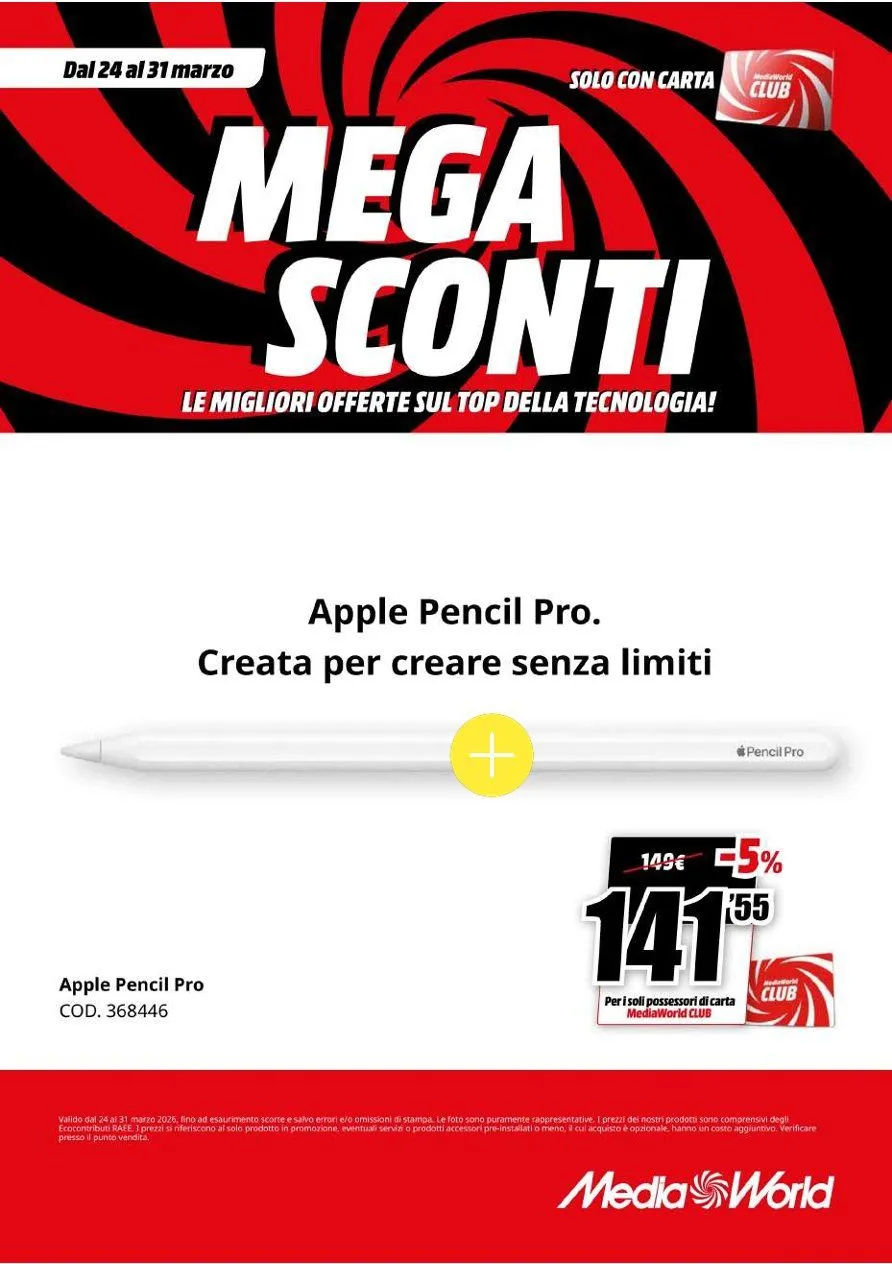 Mediaworld Volantino da 24 marzo a 31 marzo di 2026 - Pagina del volantino 31