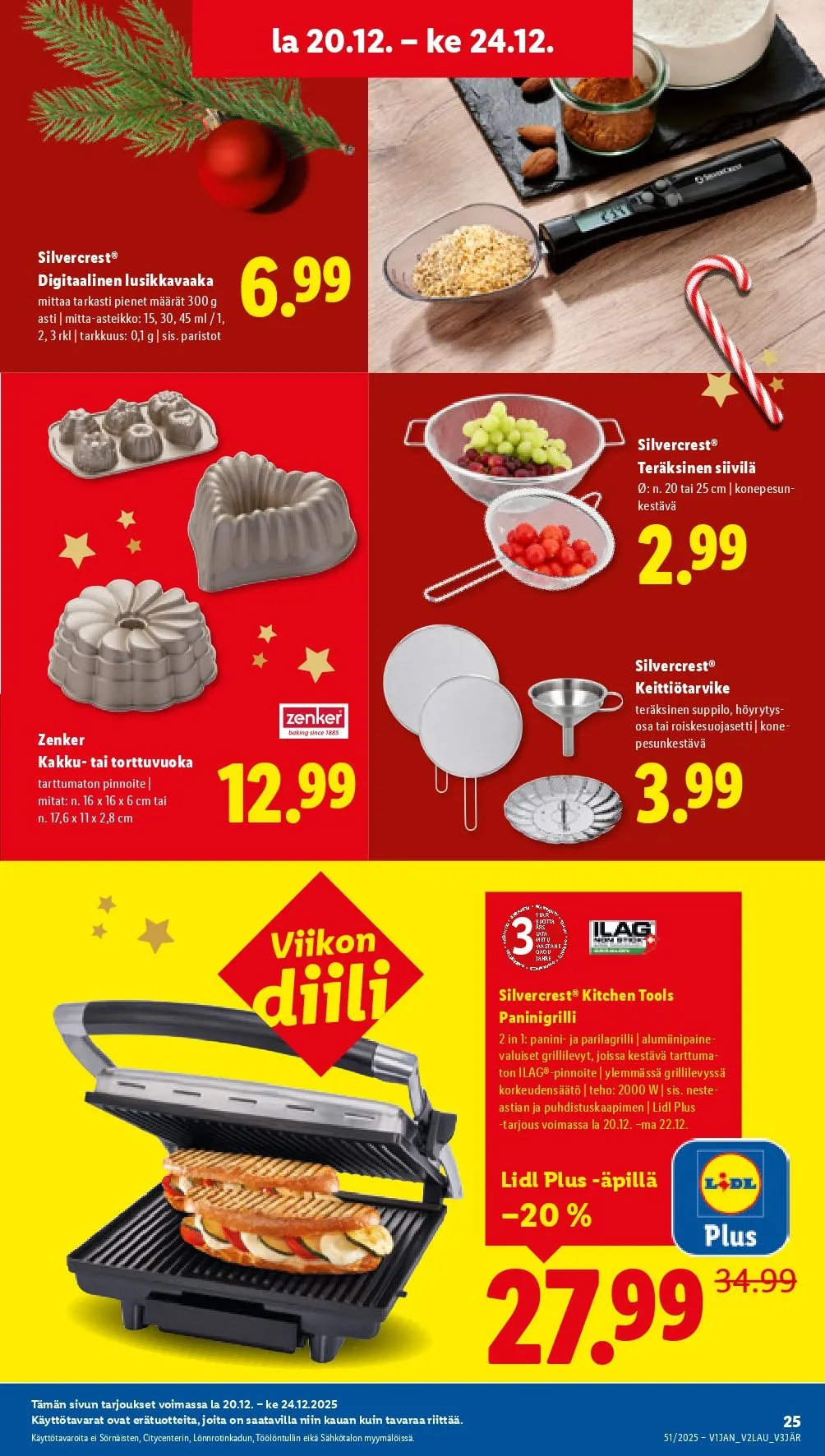 Kaupan Lidl tarjoukset voimassa alkaen 18. joulukuuta - 24. joulukuuta 2025 - Tarjouslehti sivu 31
