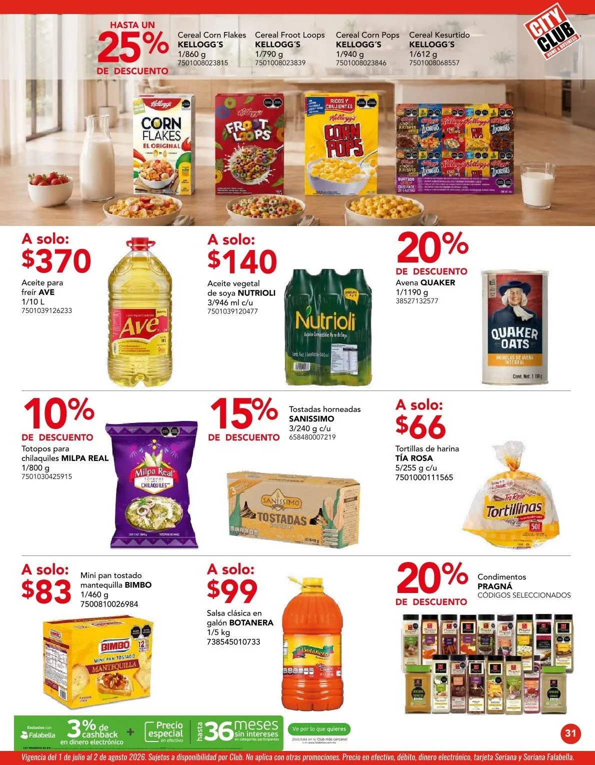 Catálogo de City Club Ofertas 1 de julio al 31 de julio 2026 - Pagina 31