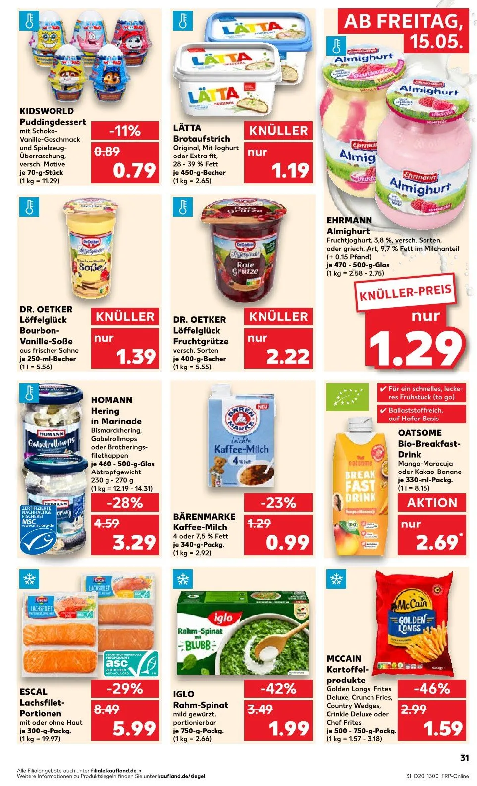  Kaufland Prospekte  von 15. Mai bis 20. Mai 2026 - Prospekt seite 31