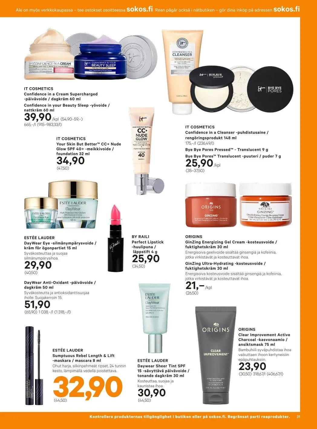 Sokos Tarjoukset voimassa alkaen 8. tammikuuta - 19. tammikuuta 2025 - Tarjouslehti sivu 31
