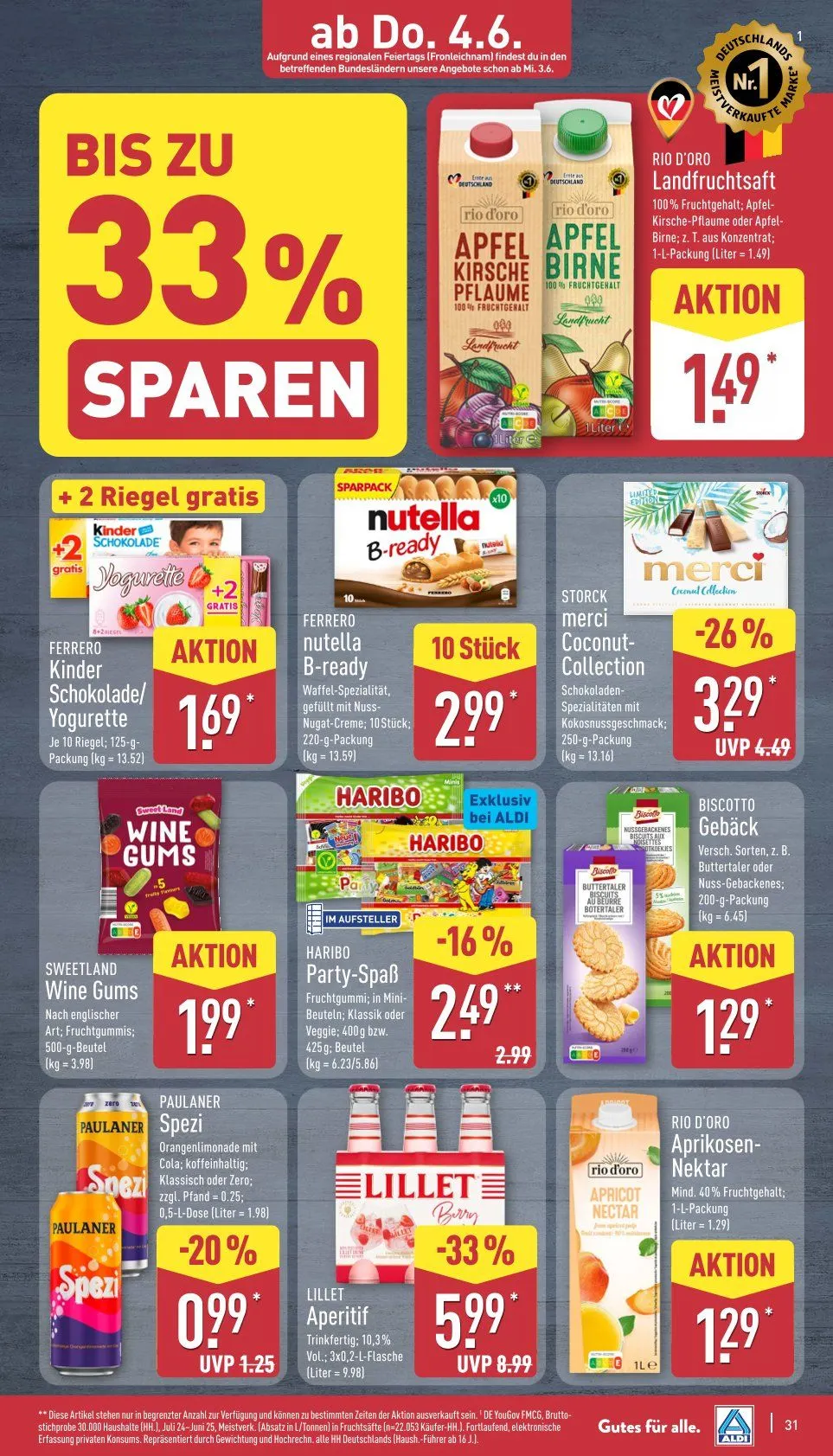 ALDI Nord Prospekte - Aktuelle Angebote von 1. Juni bis 6. Juni 2026 - Prospekt seite 31
